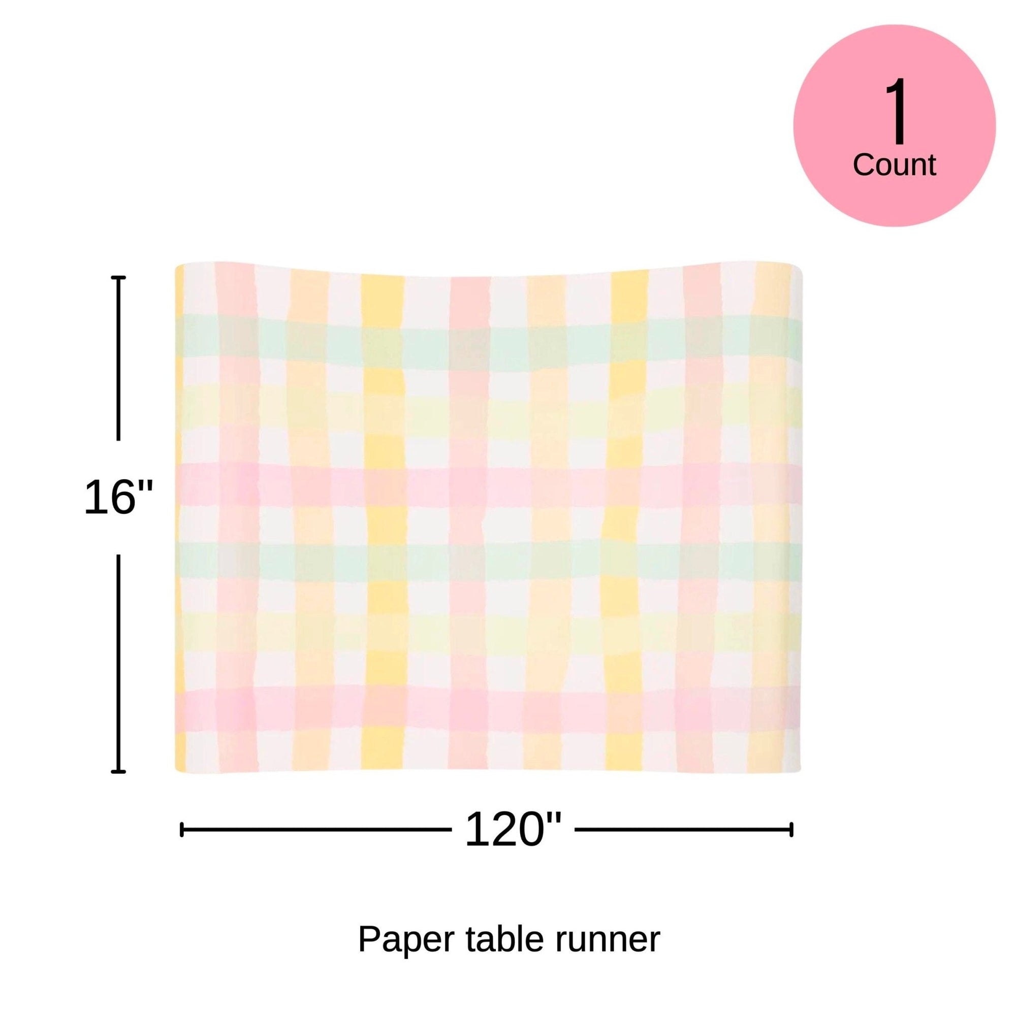 Pastel Table Runner - Stesha Party