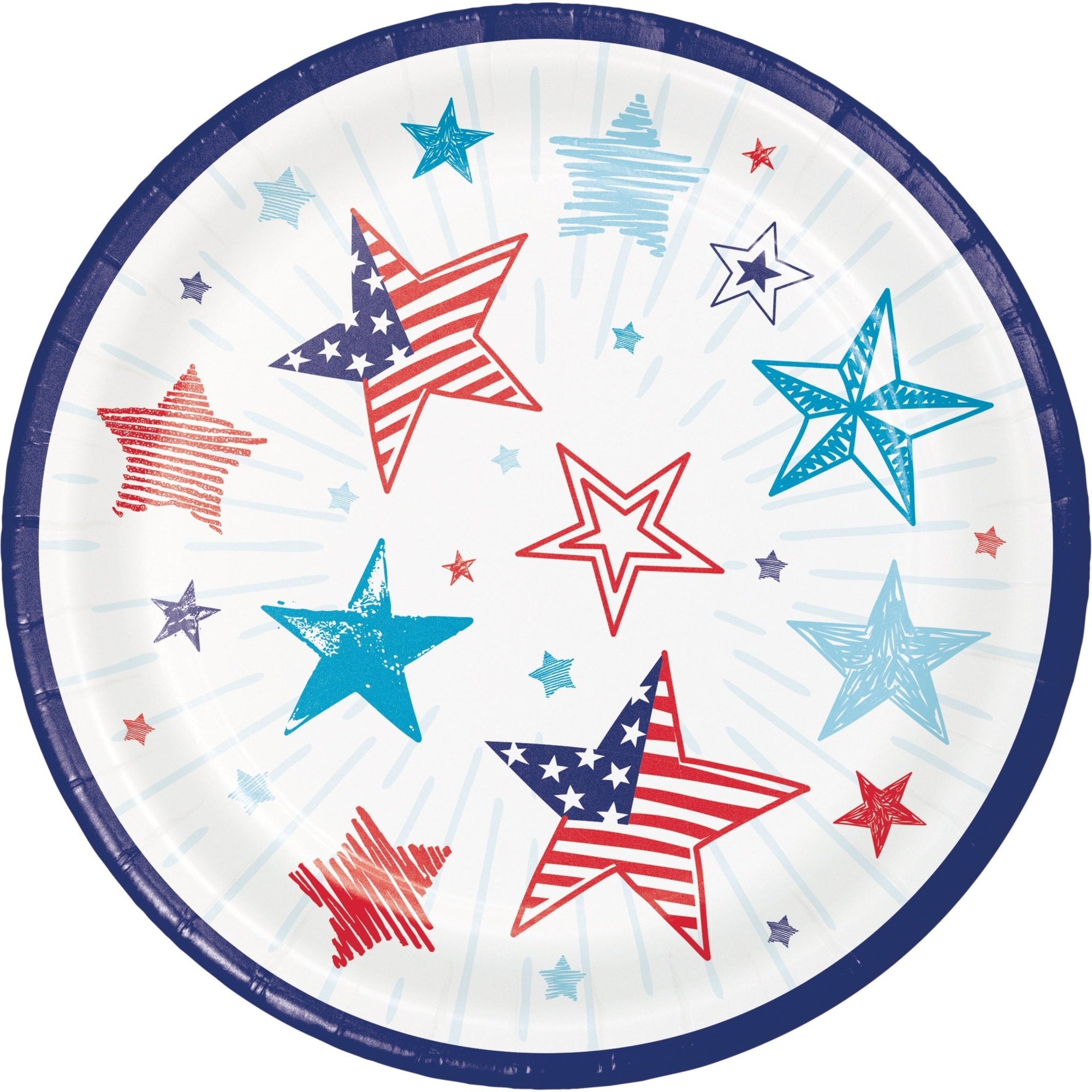 Patriotic Cake Plates - Stesha Party