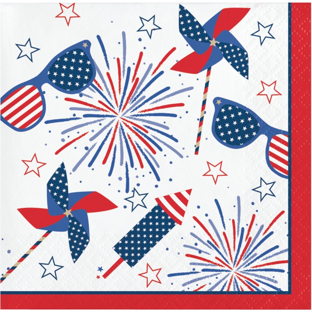 Patriotic Party Napkins - Stesha Party