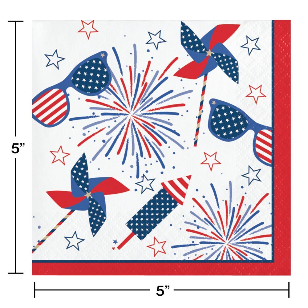 Patriotic Party Napkins - Stesha Party