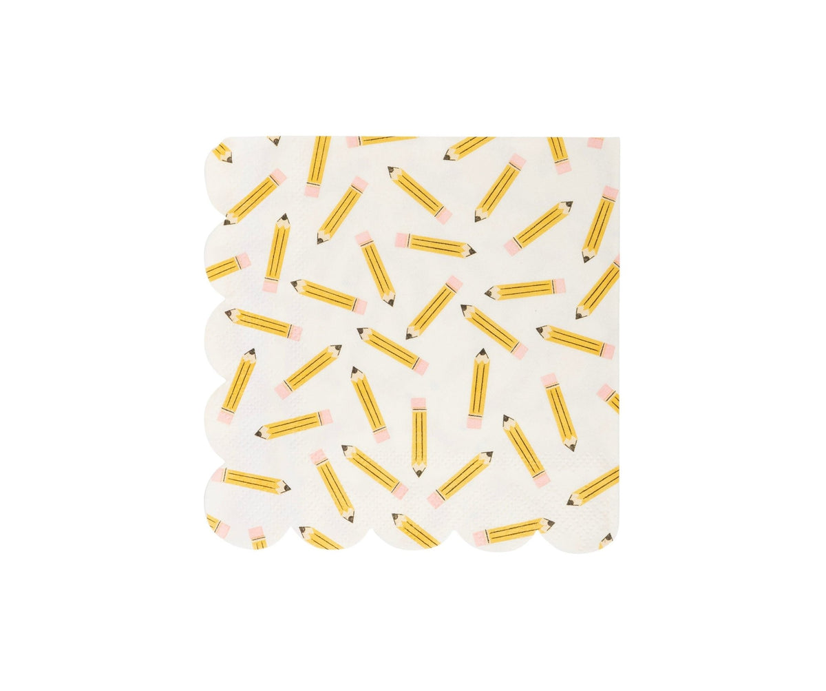 Pencil Pattern Party Napkins - Stesha Party