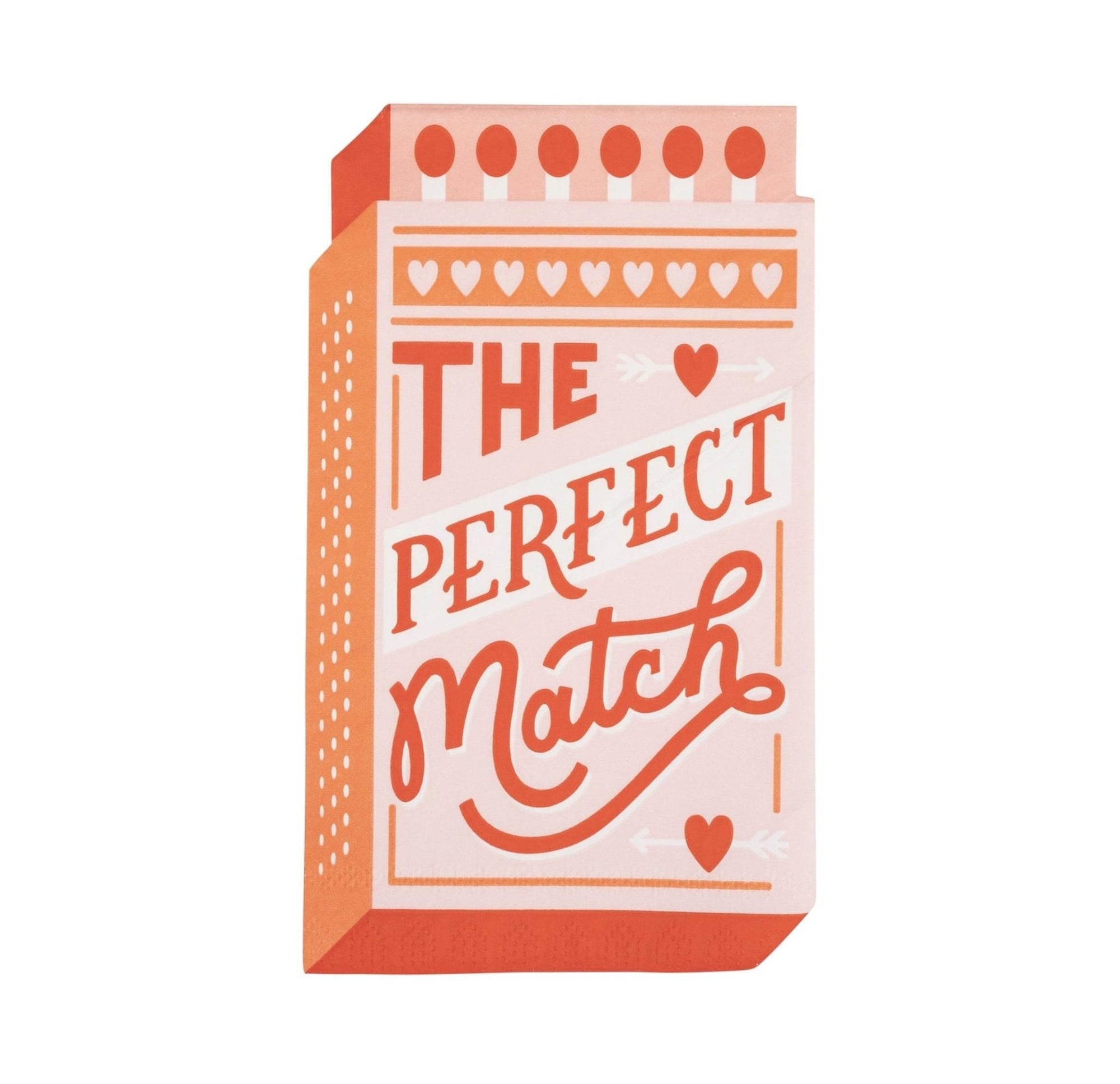 Perfect Match Valentine's Party Napkins - Stesha Party