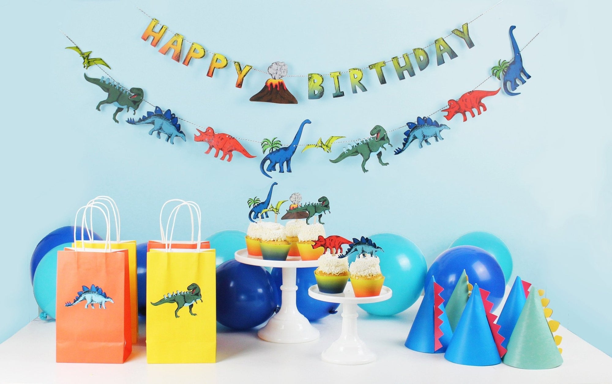 Personalized Name Dinosaur Cake Topper - Stesha Party