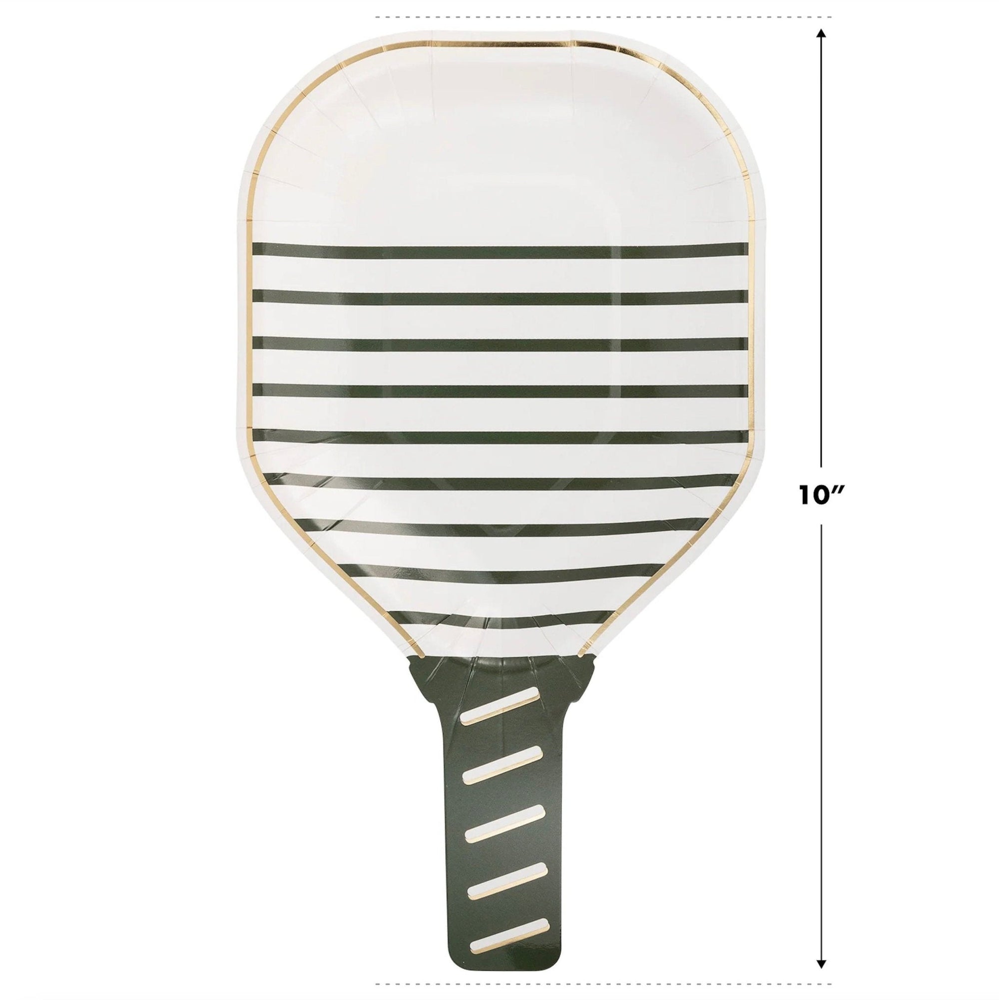 Pickleball Paddle Shaped Plates 8ct - Stesha Party