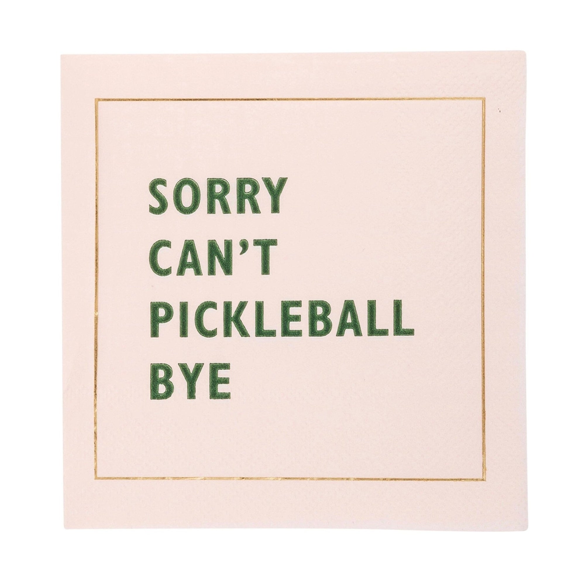 Pickleball Party Cocktail Napkins 18ct - Stesha Party