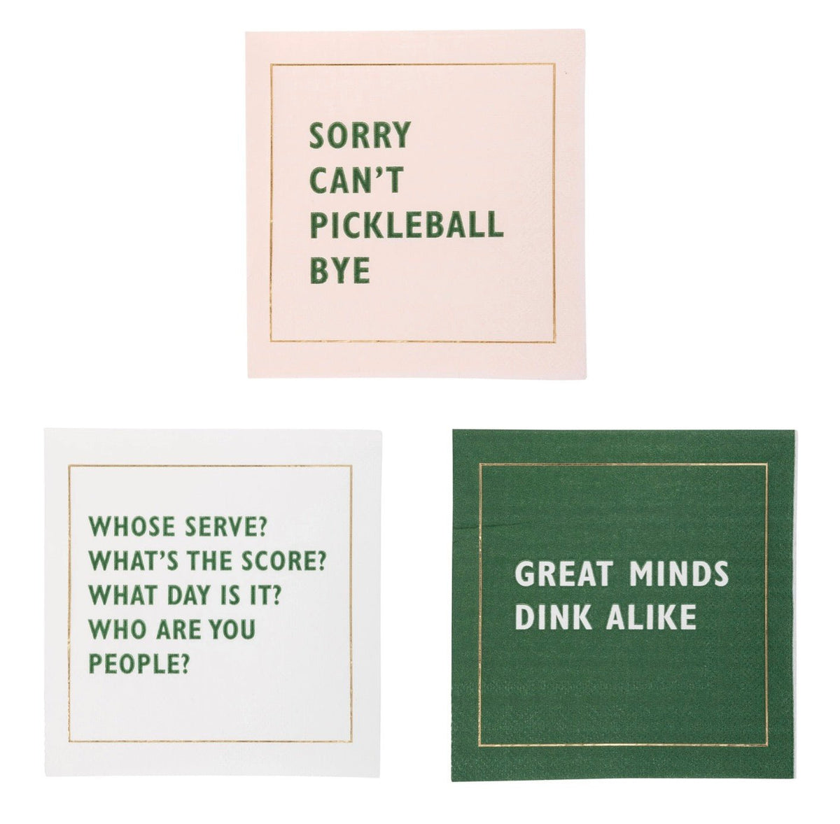 Pickleball Party Cocktail Napkins 18ct - Stesha Party