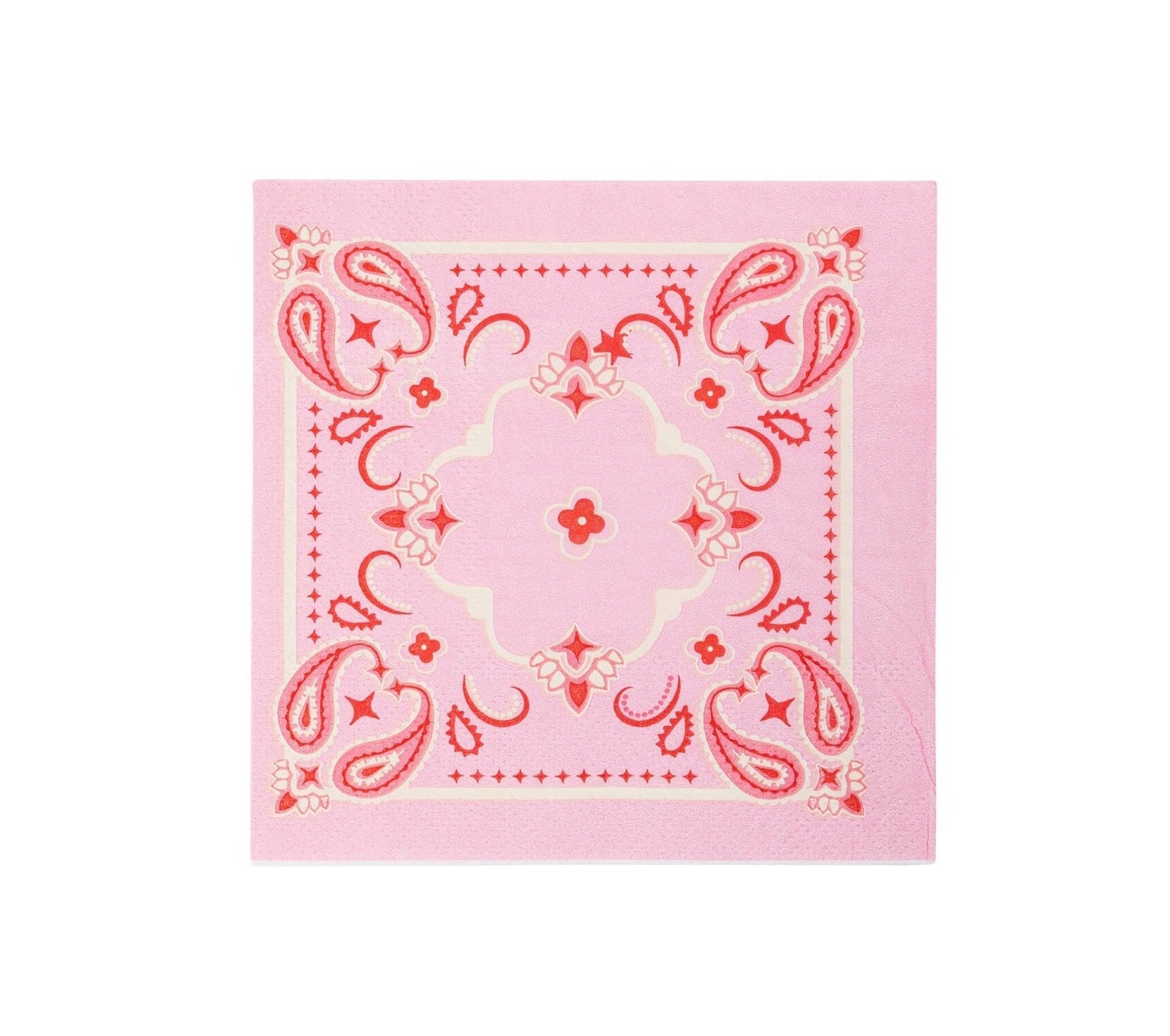 Pink Bandana Cocktail Napkins - Stesha Party