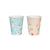 Pink & Blue Snowman Party Cups - Stesha Party