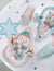 Pink & Blue Snowman Party Plates - Stesha Party