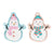 Pink & Blue Snowman Party Plates - Stesha Party