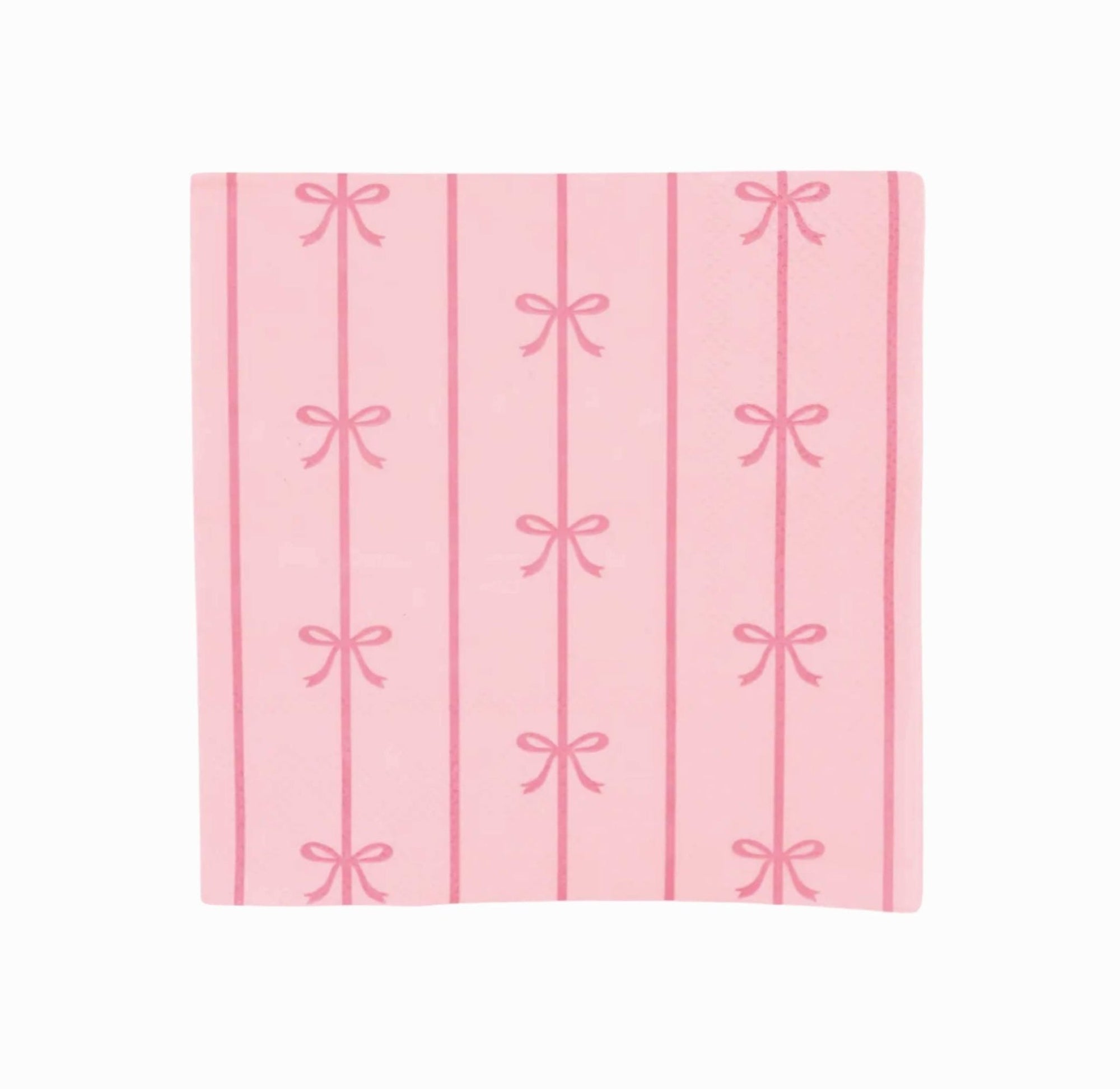 Pink Bow Napkins - Stesha Party