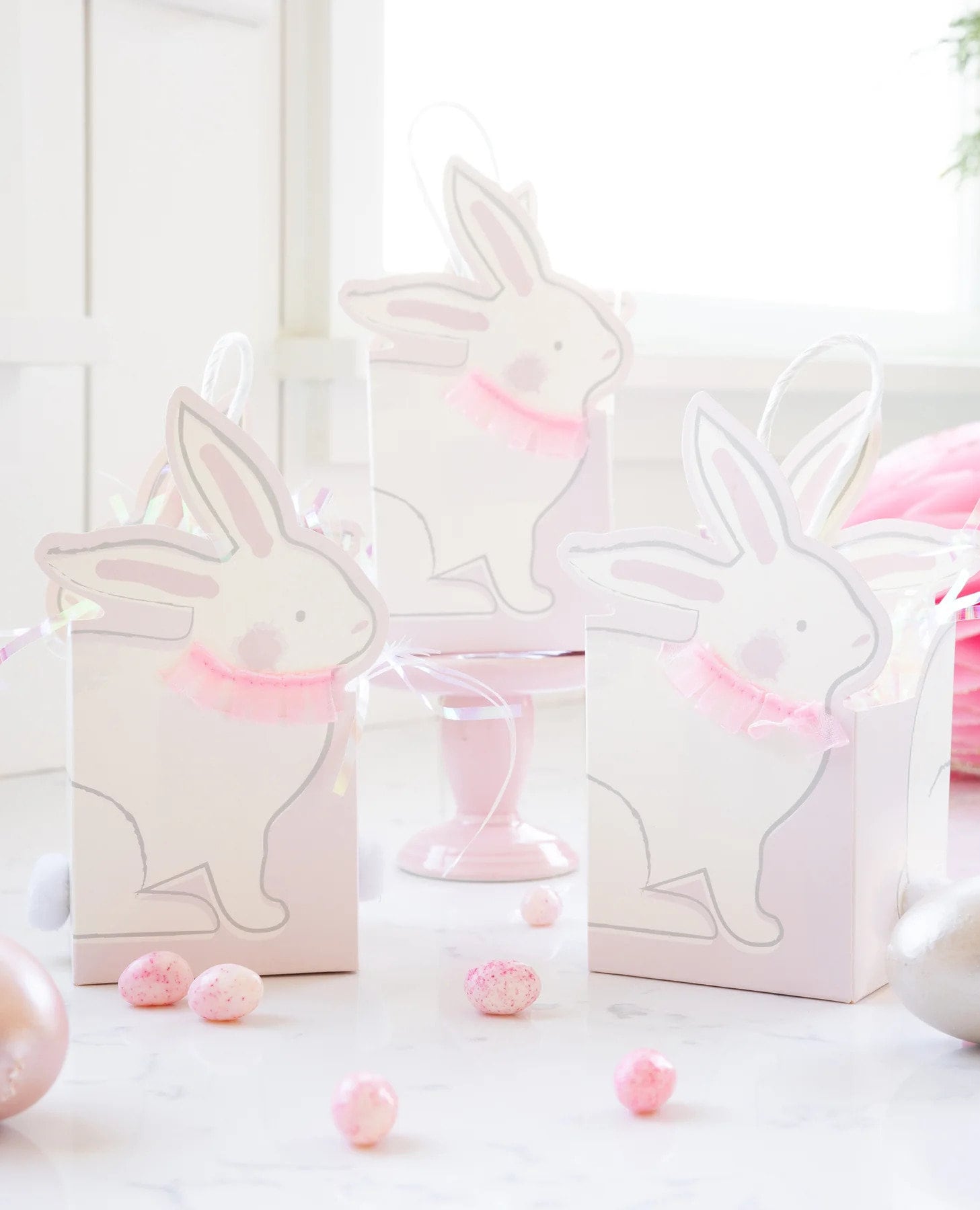 Pink Bunny Favor Boxes 8ct - Stesha Party