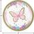 Pink Butterfly Cake Plates 8ct - Stesha Party
