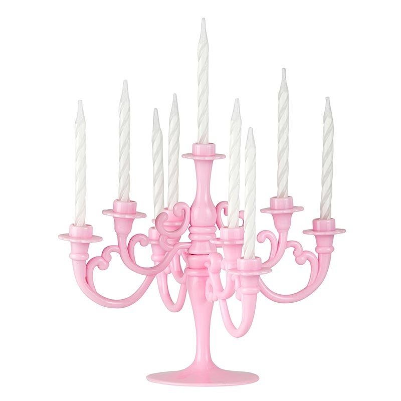 Pink Candelabra Cake Topper - Stesha Party