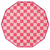 Pink Checkered Party Plates - Stesha Party