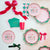 Pink Christmas Plates - Stesha Party