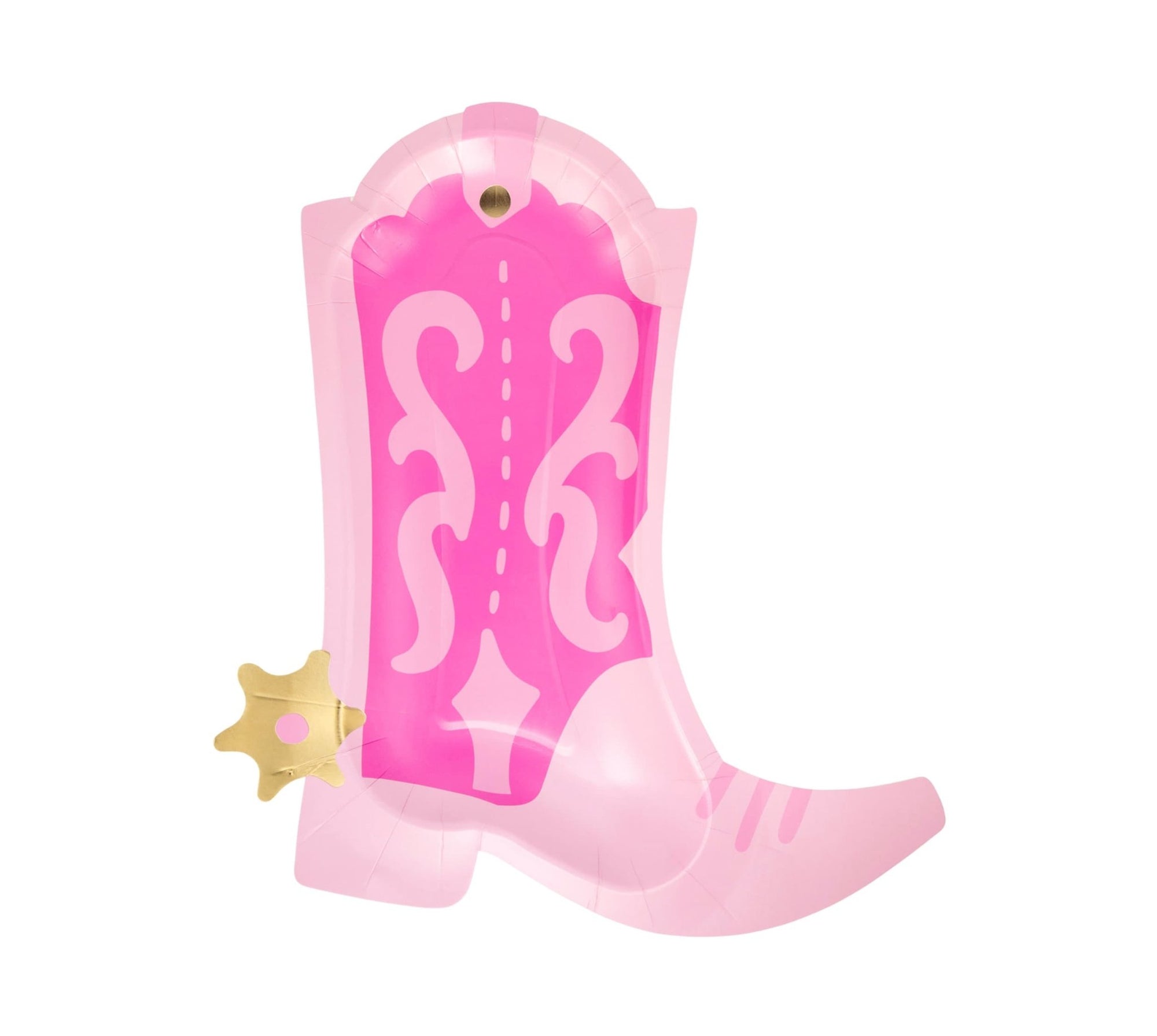 Pink Cowgirl Boot Plates - Stesha Party