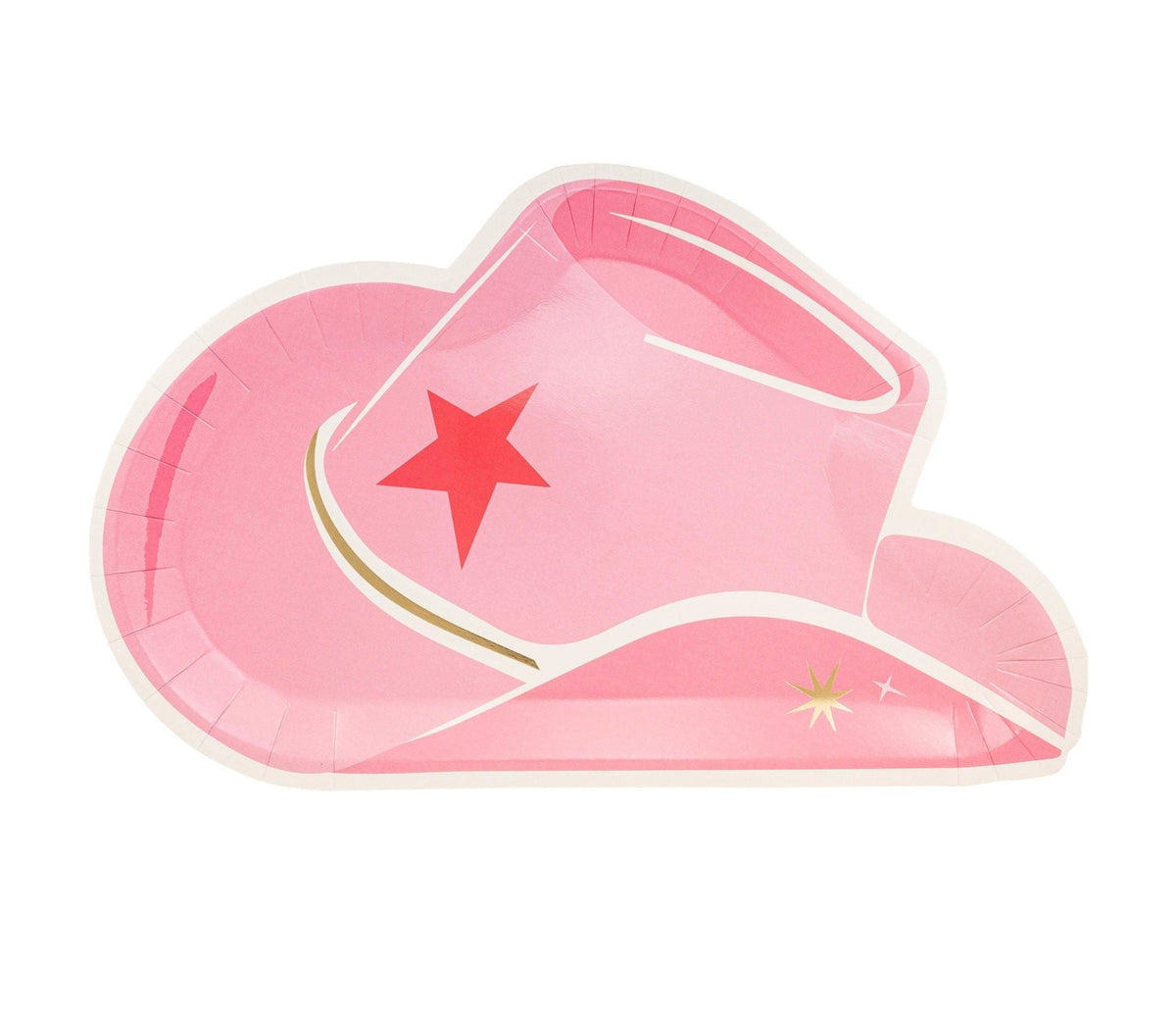 Pink Cowgirl Hat Plates - Stesha Party