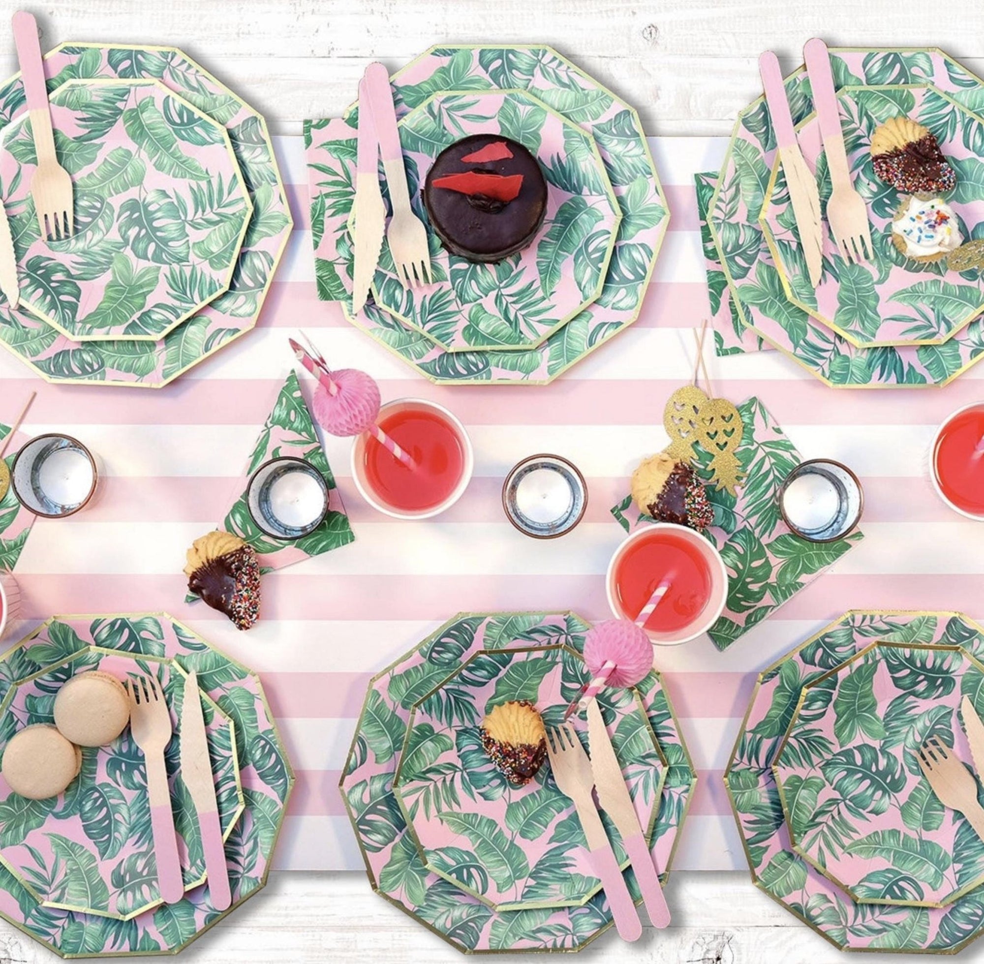 Pink Flamingo Straws 10ct - Stesha Party