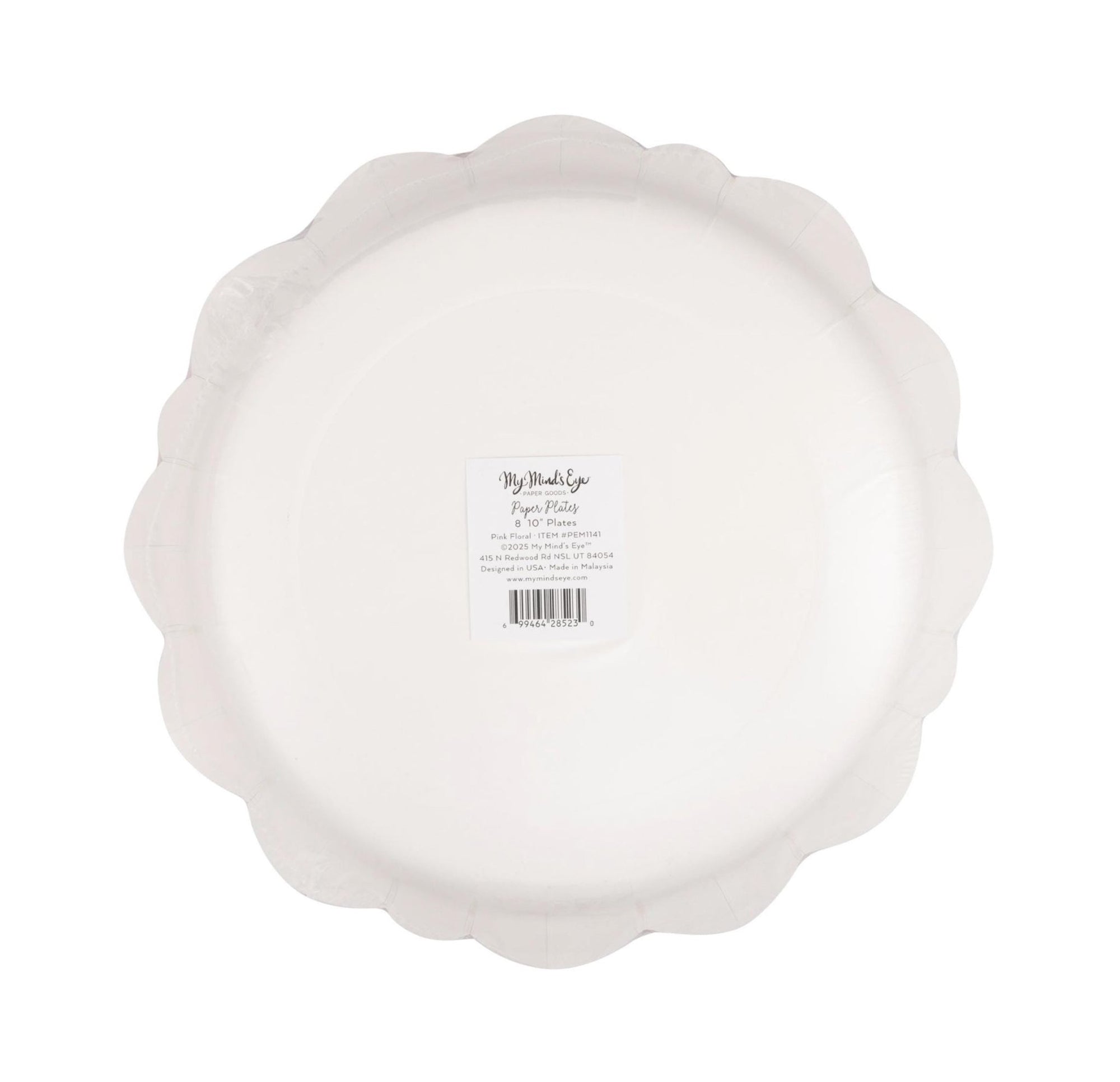 Pink Floral Toile Paper Dinner Plates - Stesha Party