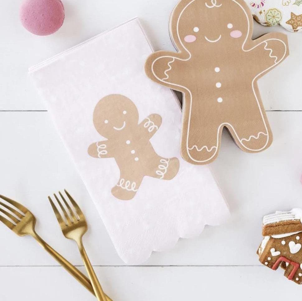 Pink Gingerbread Napkins - Stesha Party