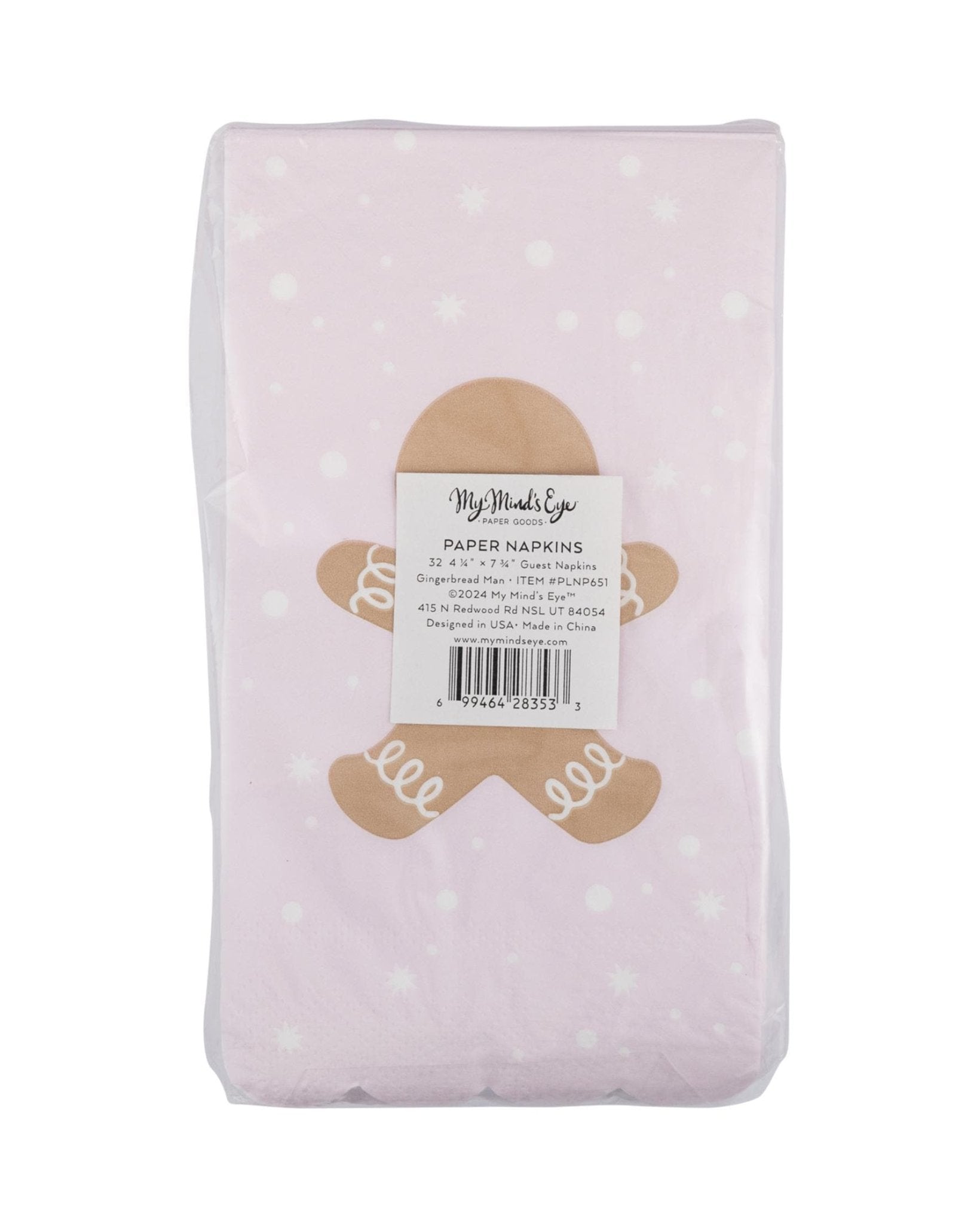 Pink Gingerbread Napkins - Stesha Party