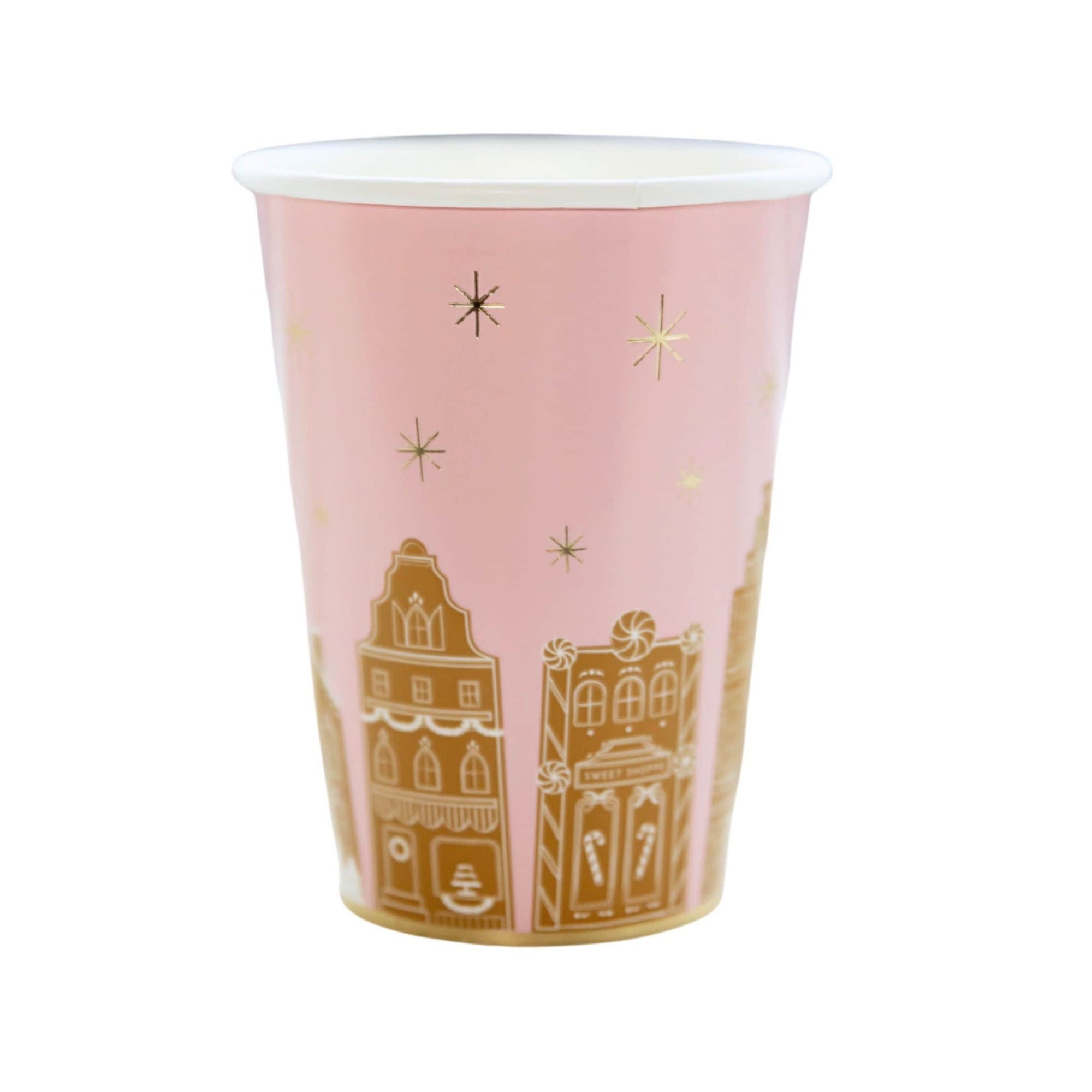 Pink Gingerbread Party Cups - Stesha Party