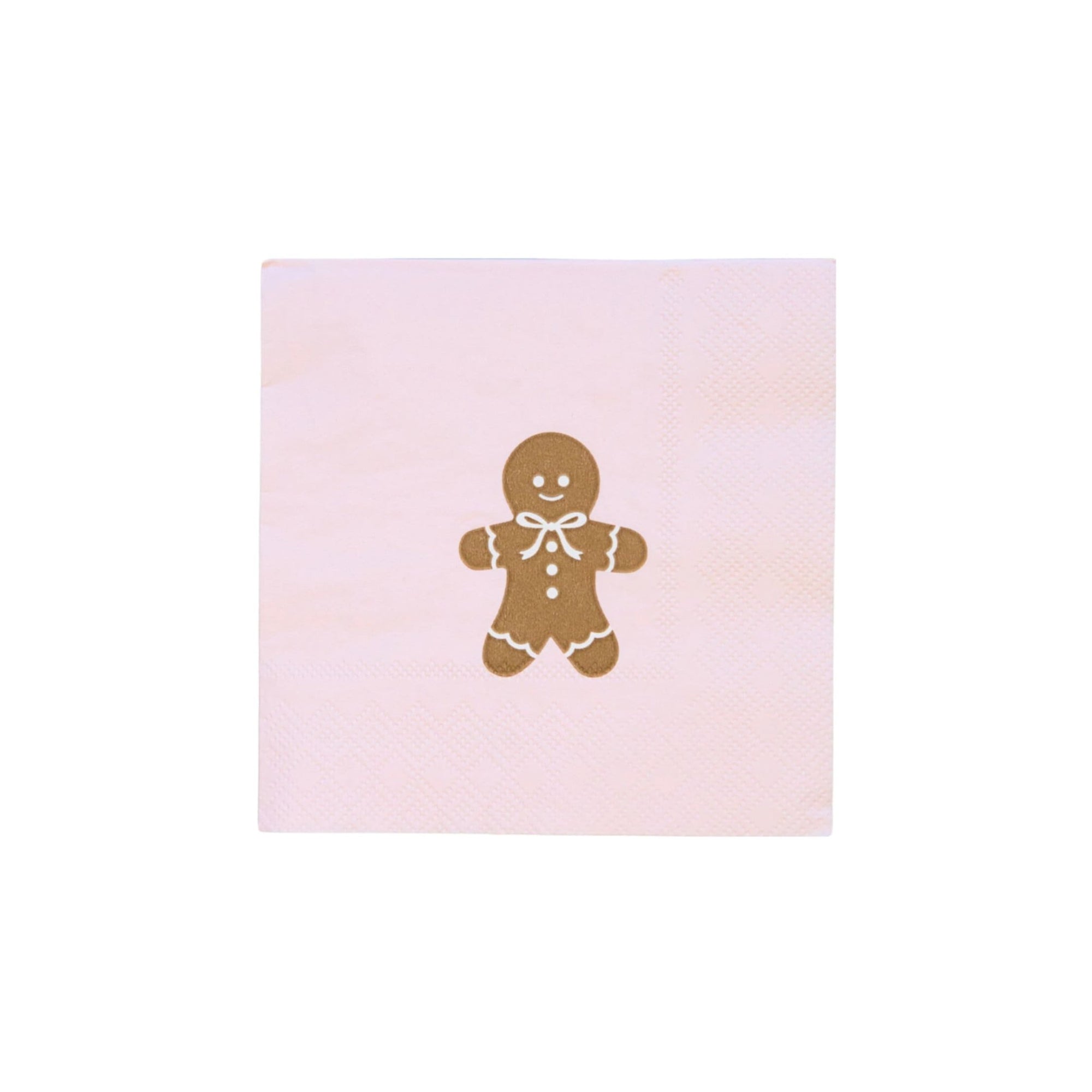 Pink Gingerbread Party Napkins - Stesha Party