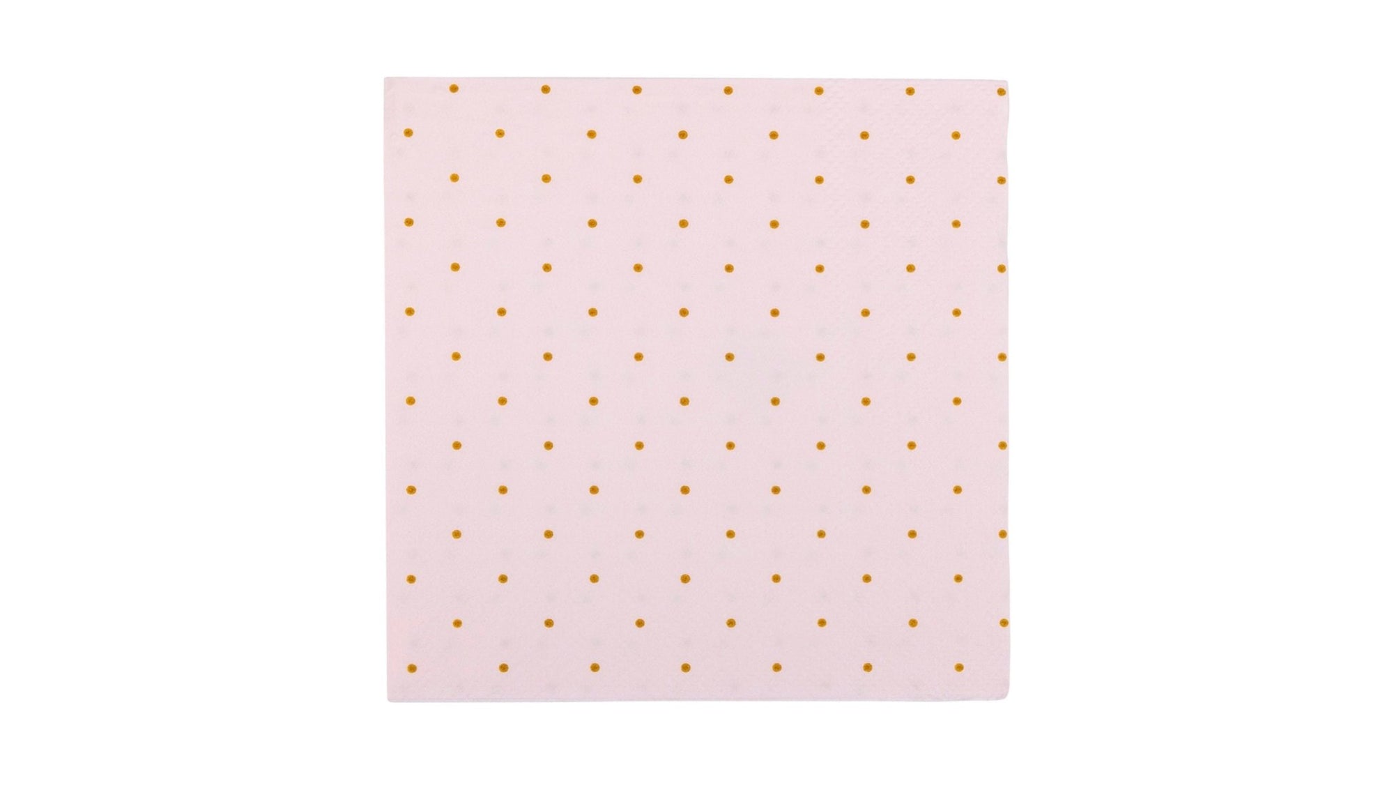 Pink & Gold Polka Dot Napkins - Stesha Party