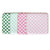 Pink & Green Square Checkered Paper Plates 8ct - Stesha Party