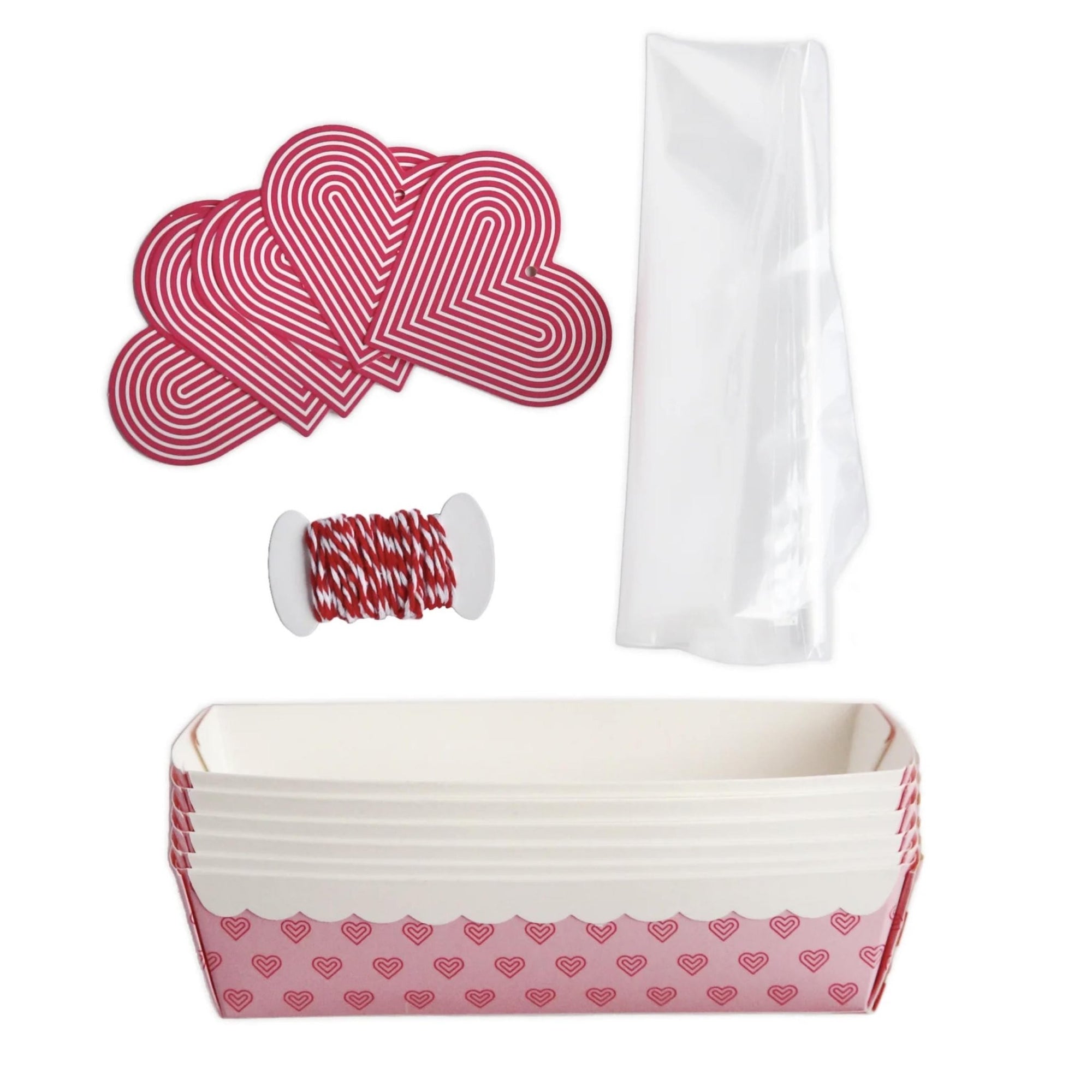 Pink Heart Mini Loaf Pans - Stesha Party