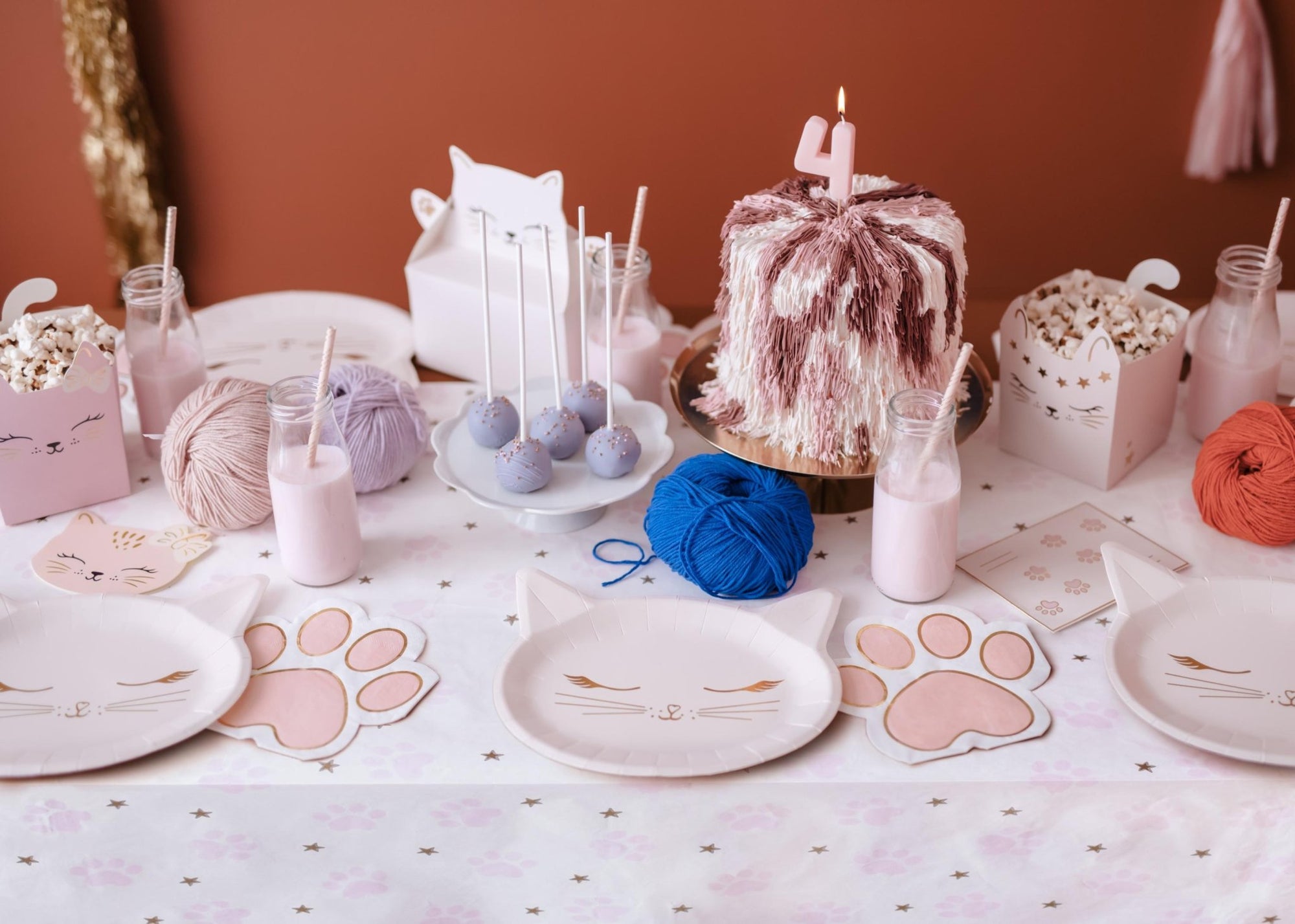 Pink Kitty Cat Treat Boxes 3ct - Stesha Party