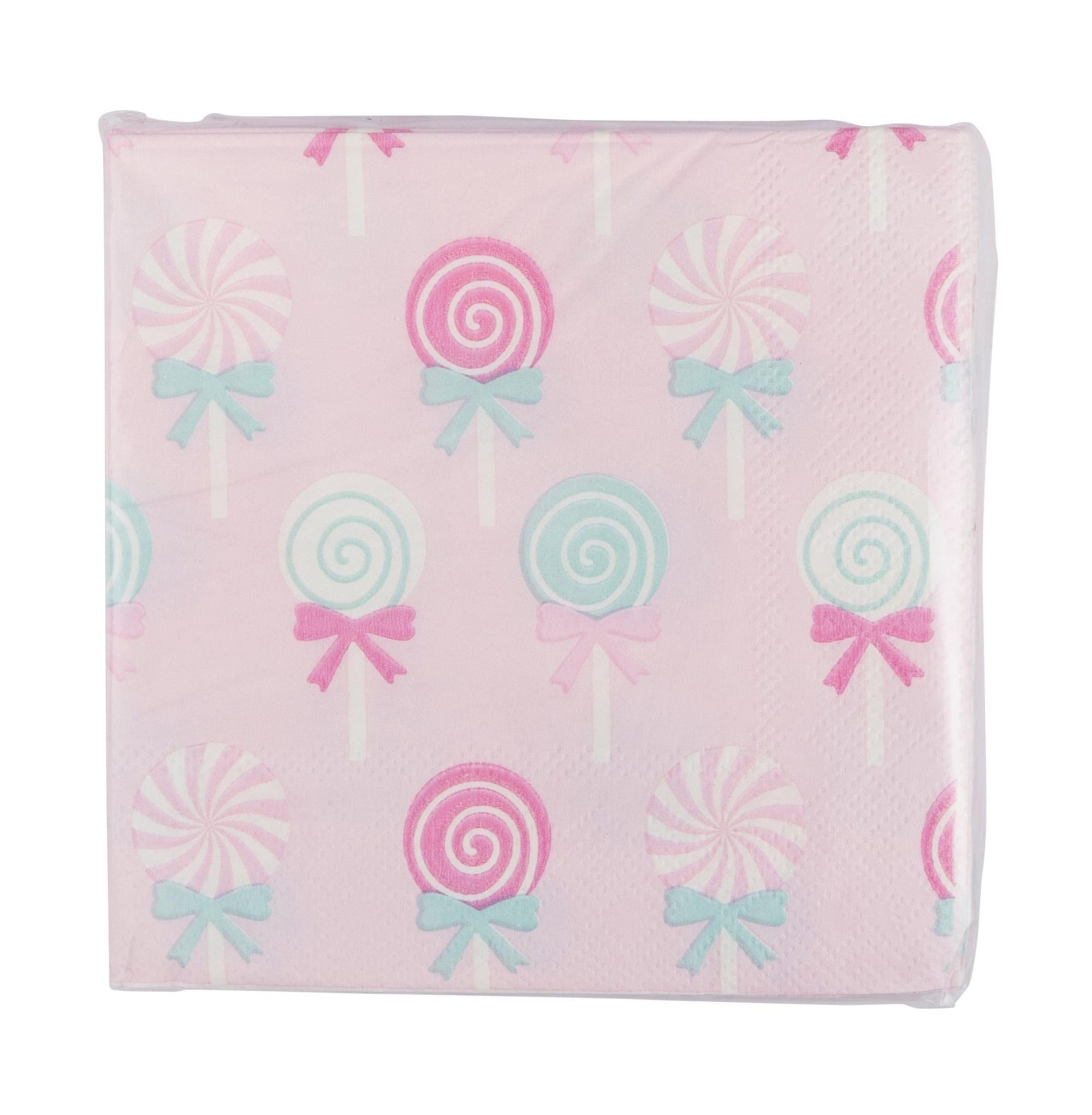 Pink Lollipop Napkins - Stesha Party