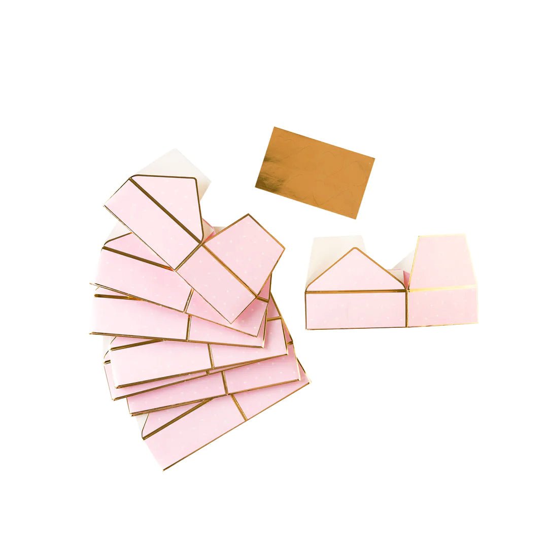 Pink Love Letter Treat Boxes - Stesha Party