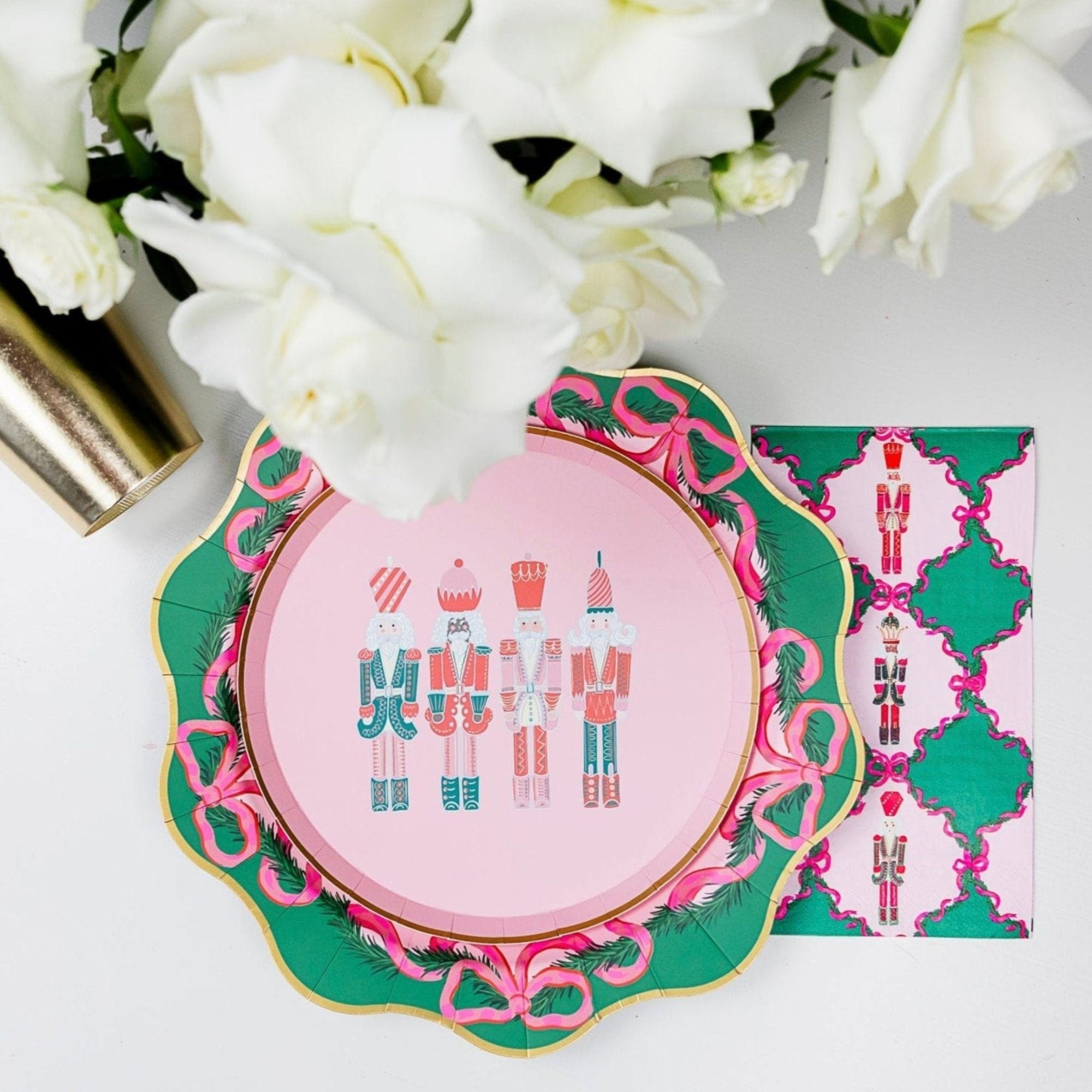 Pink Nutcracker Party Napkins - Stesha Party