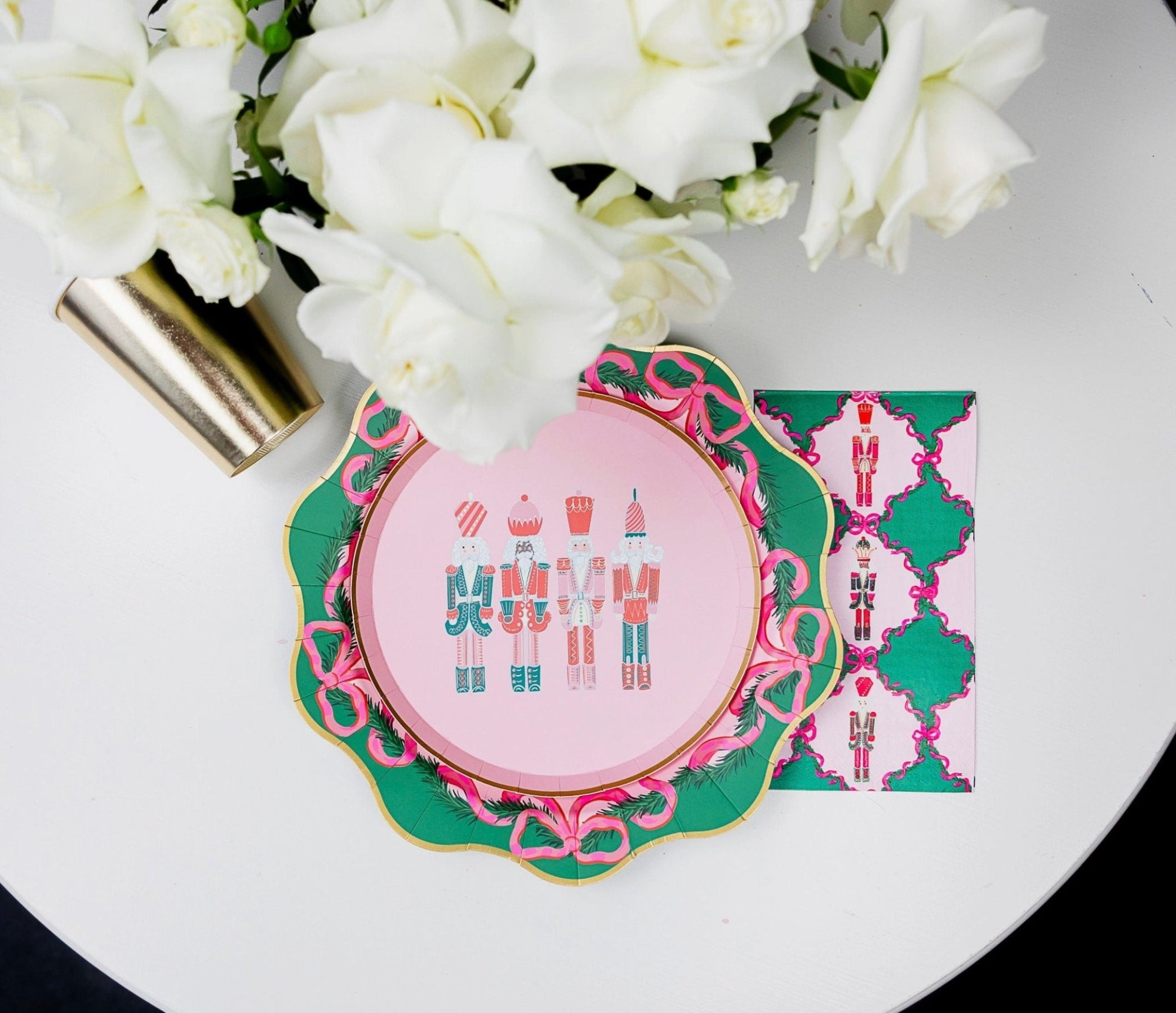 Pink Nutcracker Party Plates - Stesha Party