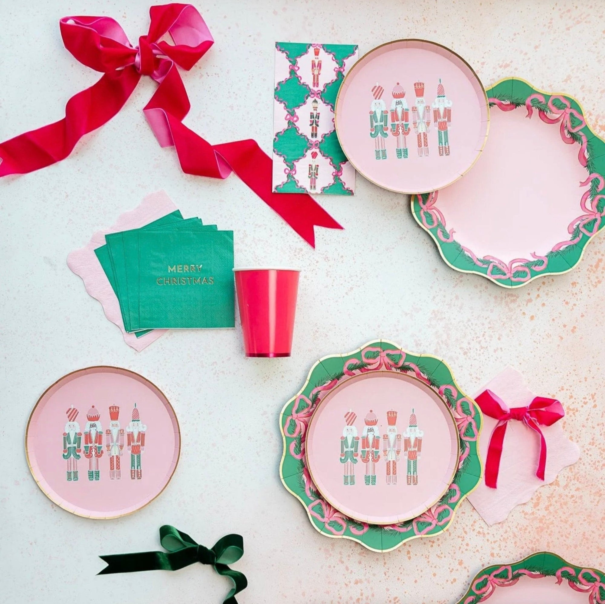 Pink Nutcracker Party Plates - Stesha Party