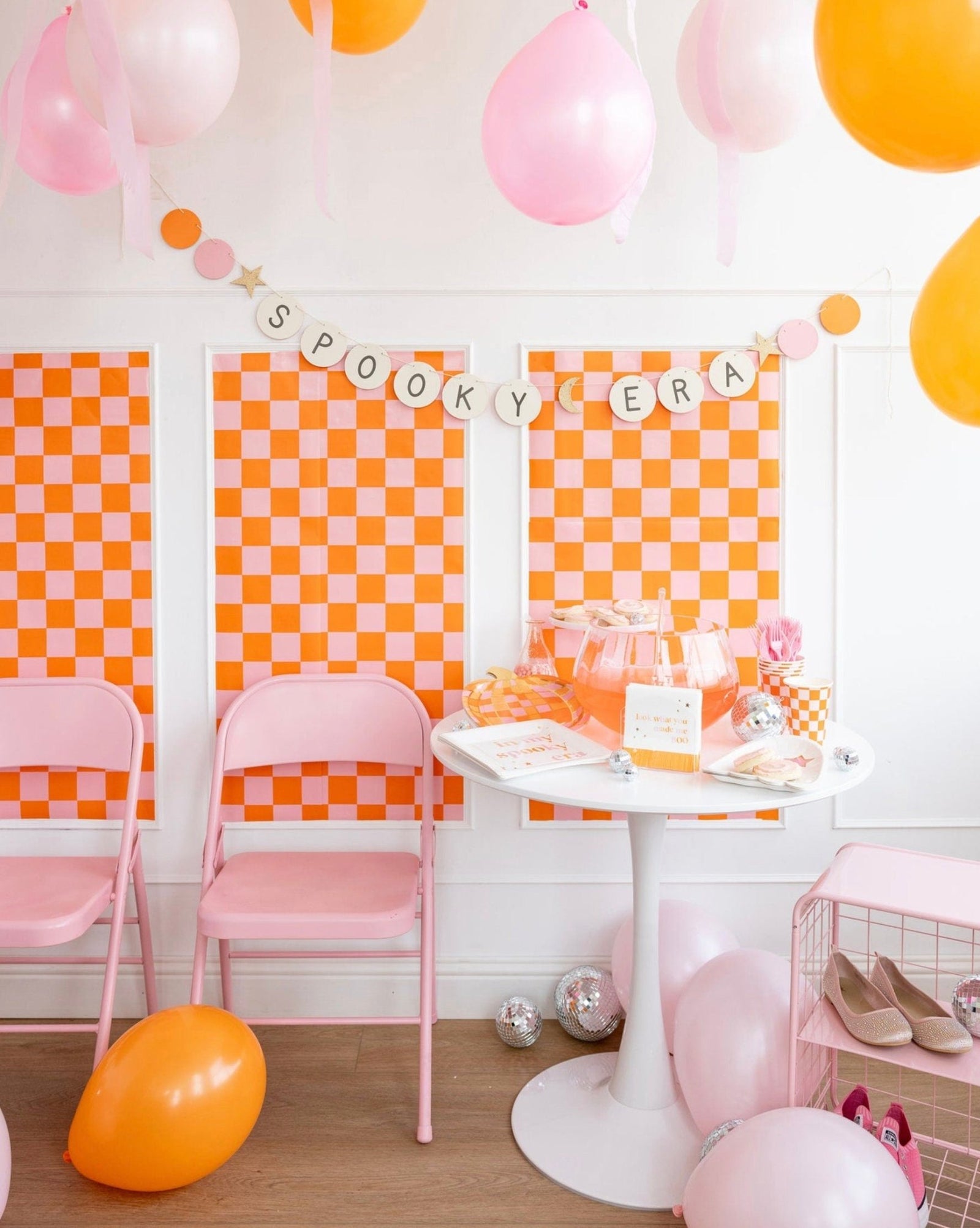 Pink & Orange Table Runner - Stesha Party