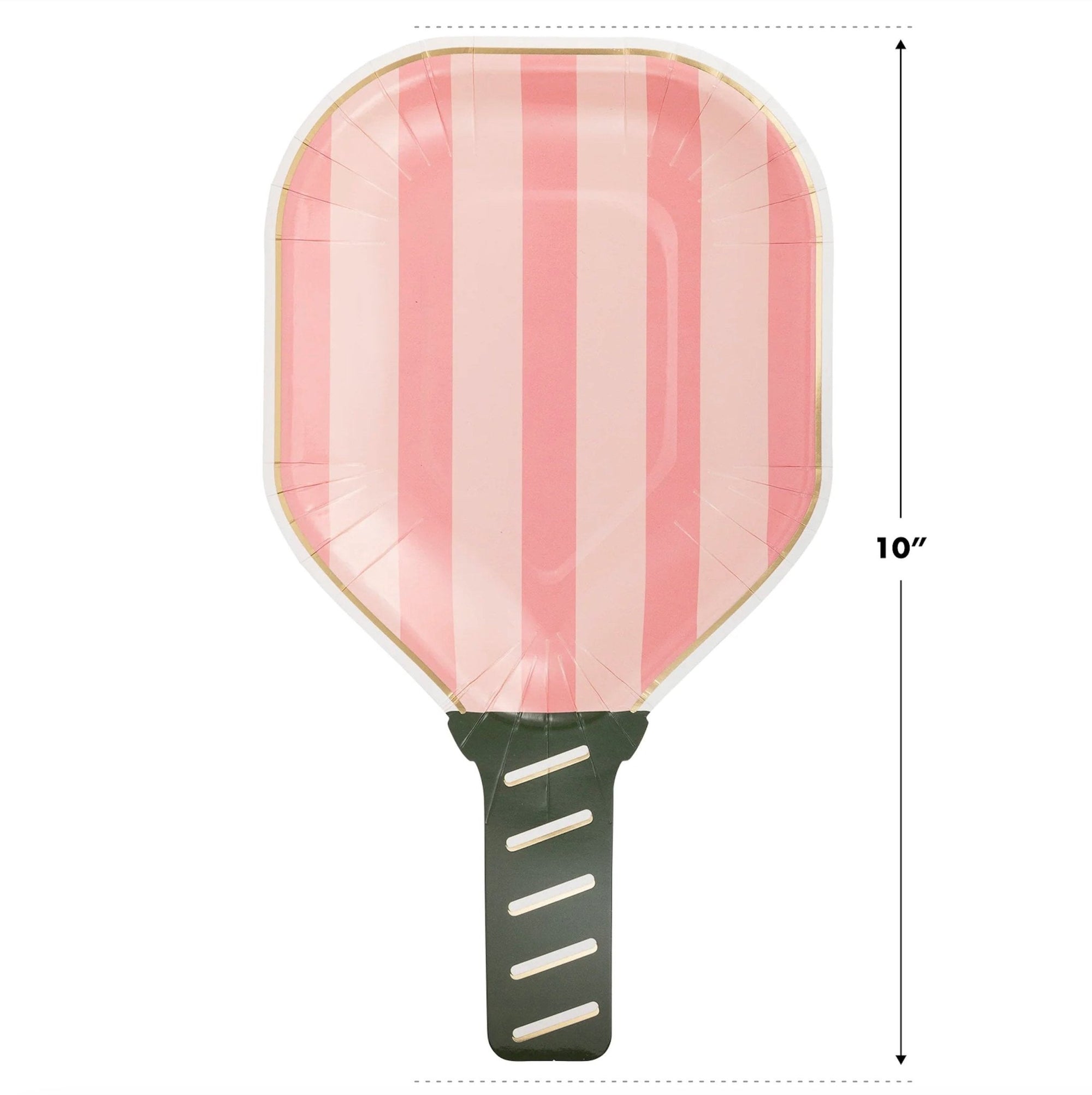 Pink Pickleball Paddle Paper Plates 8ct - Stesha Party