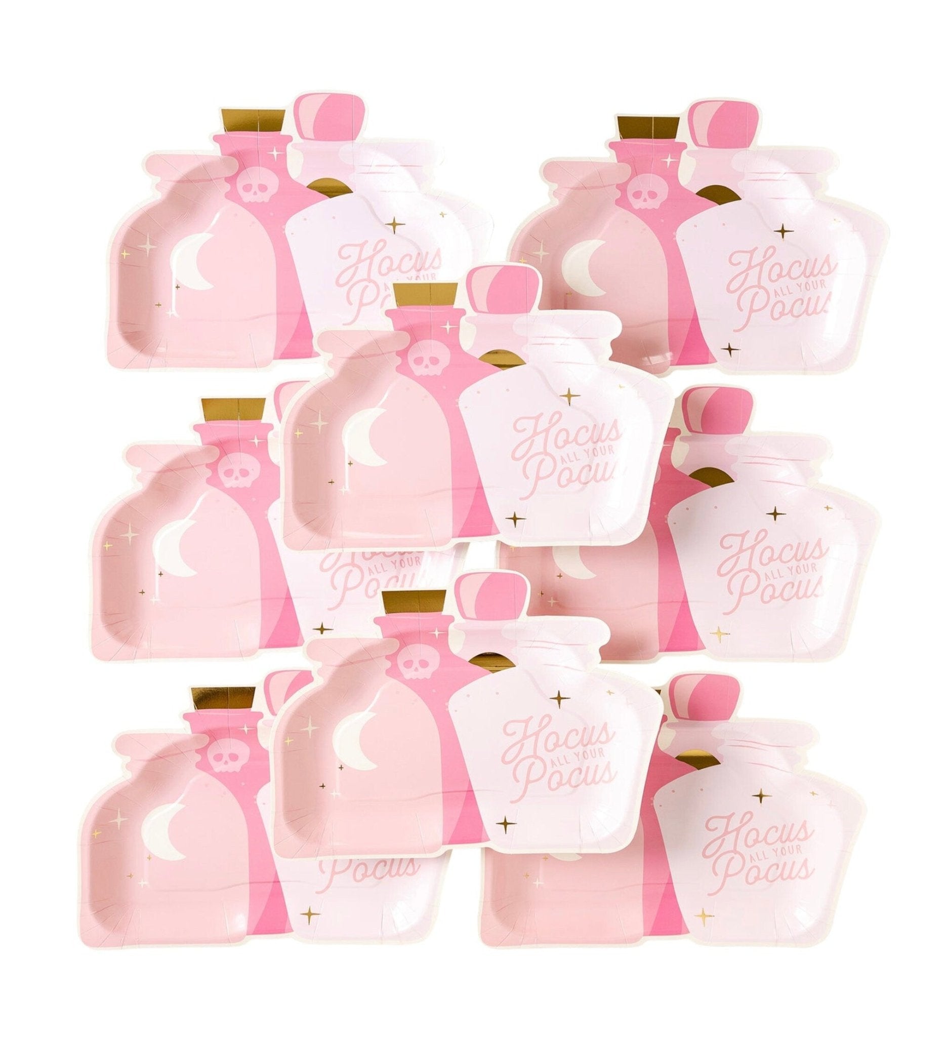 Pink Potion Bottle Plates - Stesha Party