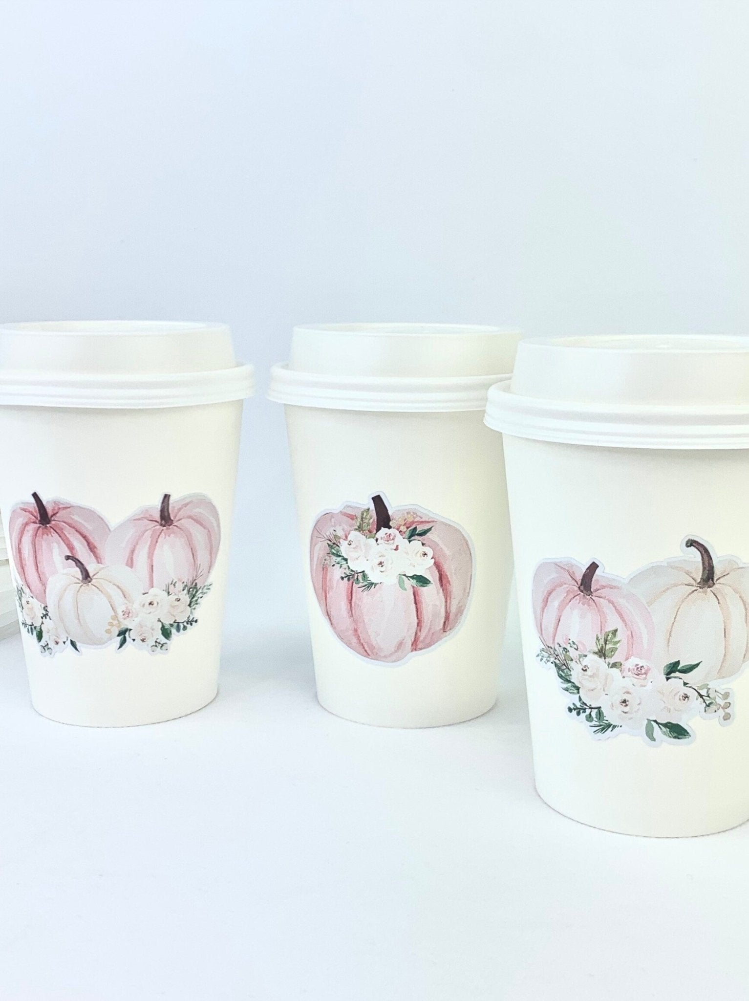 Pink Pumpkin Cups 12ct - Stesha Party