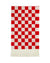 Pink & Red Checkered Fringe Napkins - Stesha Party