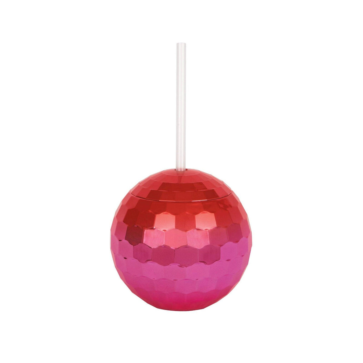 Pink &amp; Red Disco Ball Reusable Cup - Stesha Party