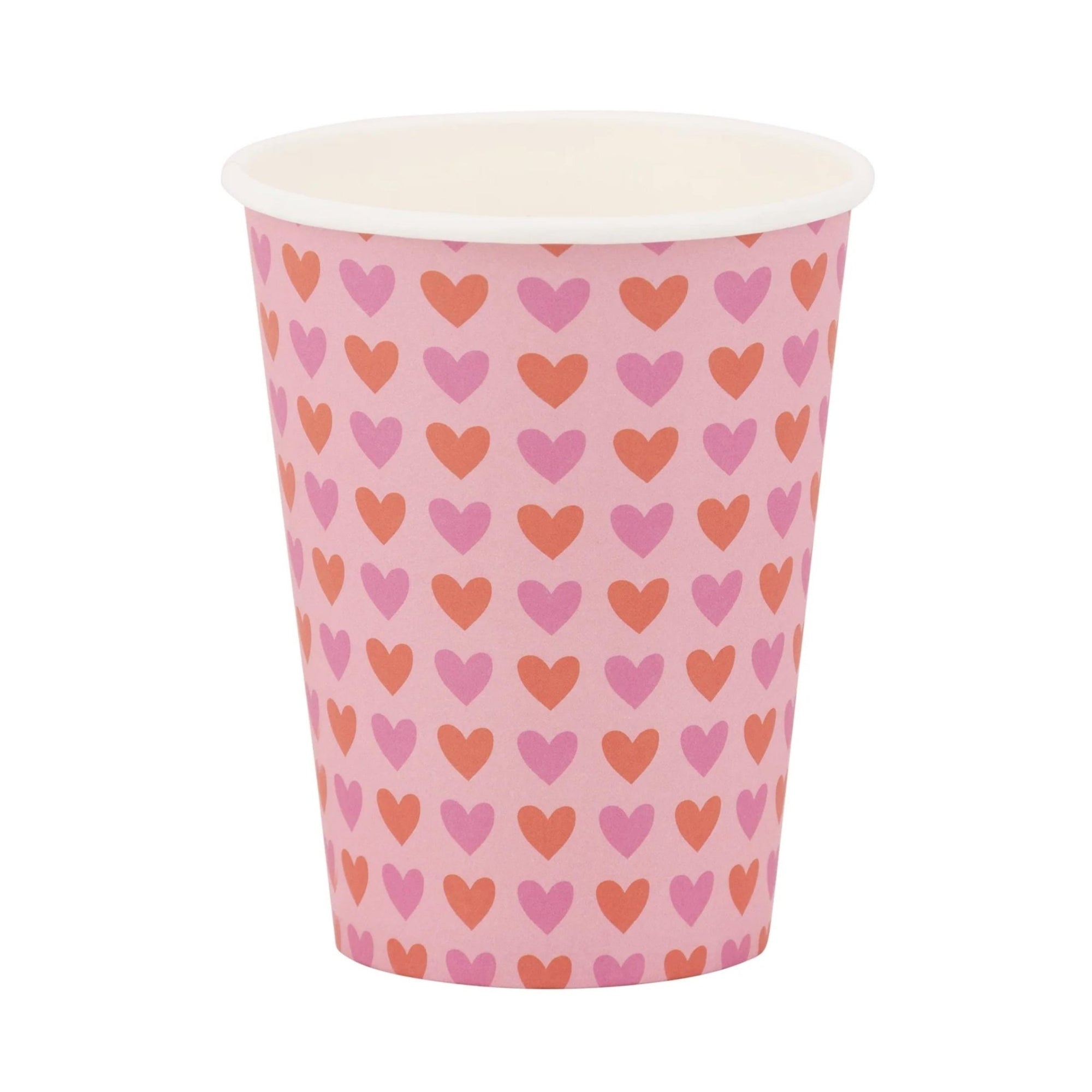 Pink & Red Heart Party Cups - Stesha Party