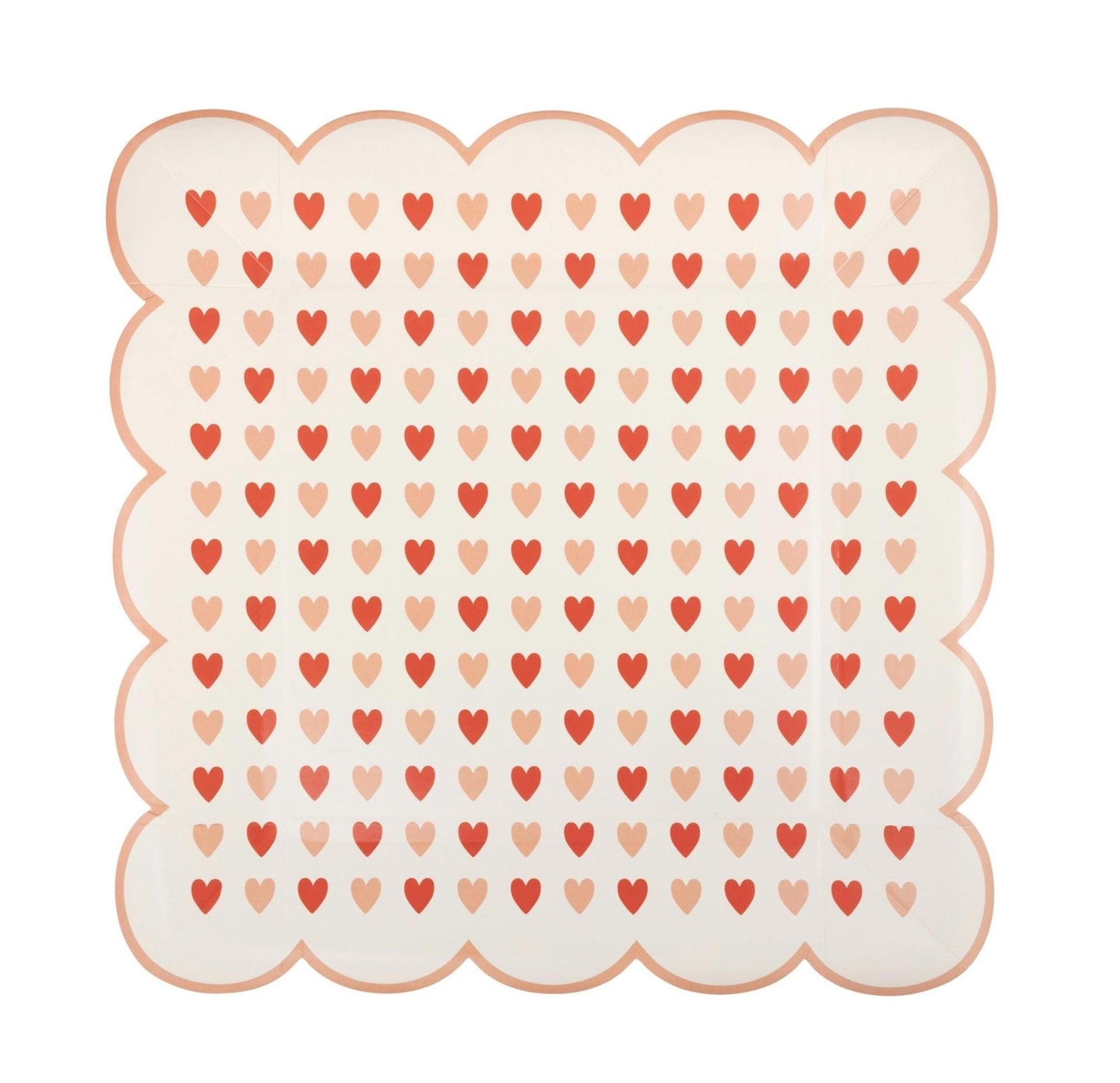 Pink & Red Heart Plates - Stesha Party