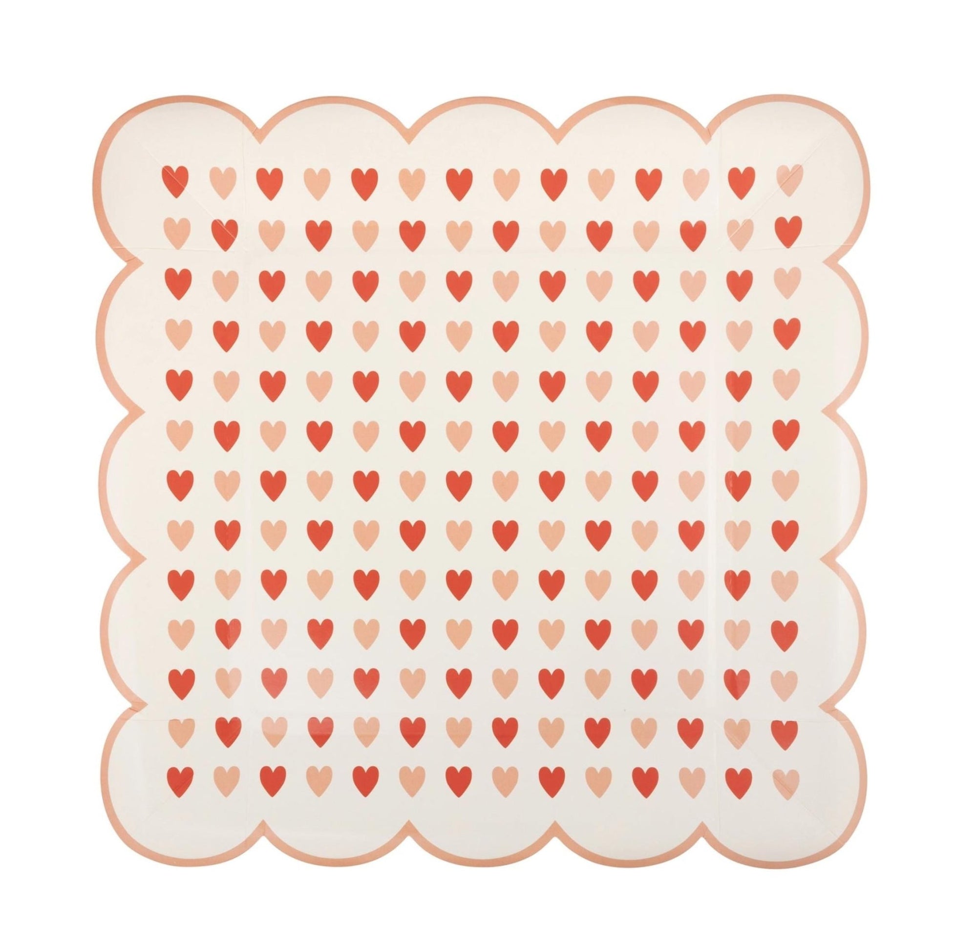 Pink & Red Heart Plates - Stesha Party