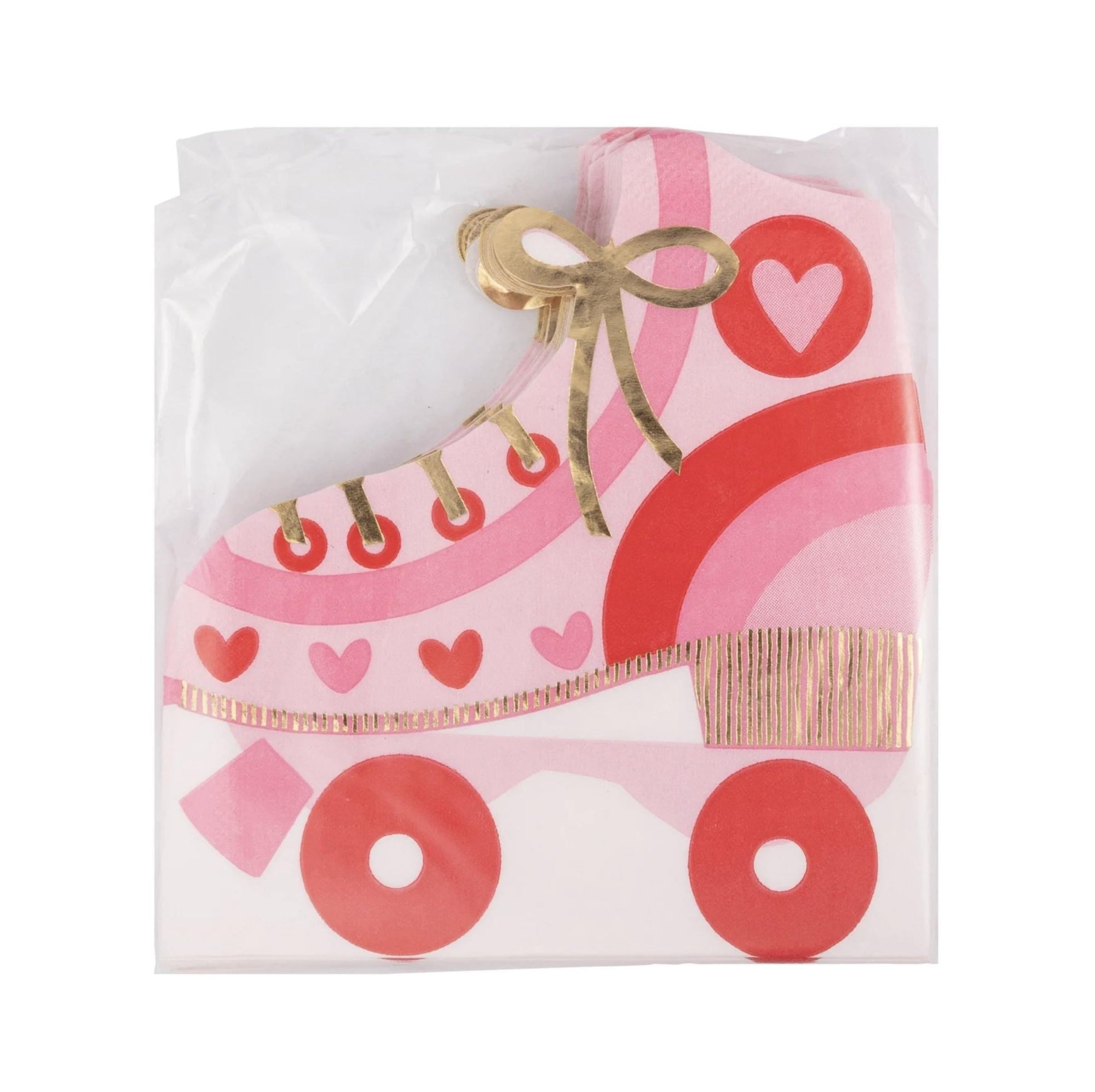 Pink Roller Skate Napkins - Stesha Party