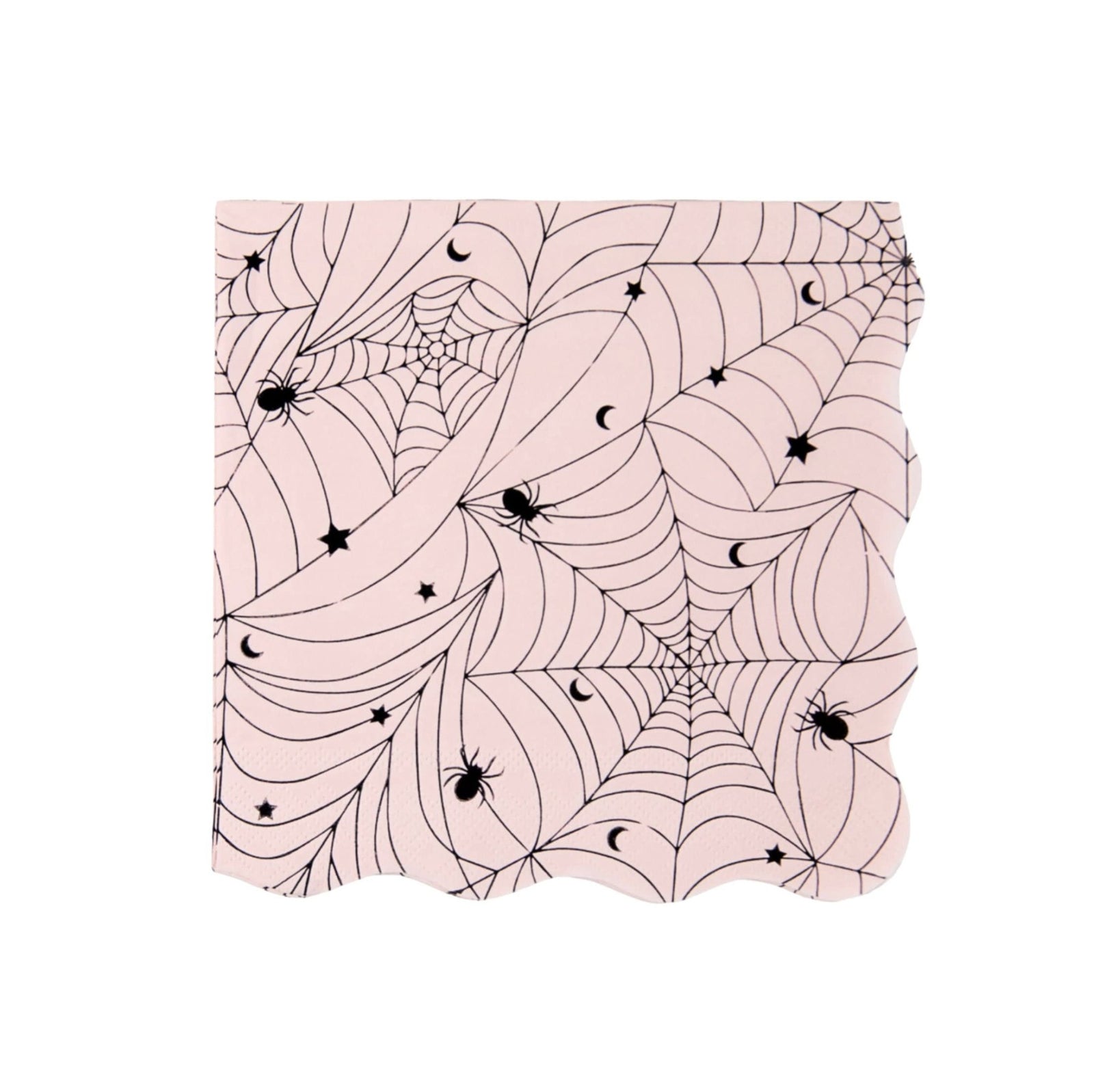 Pink Spider Web Napkins - Stesha Party