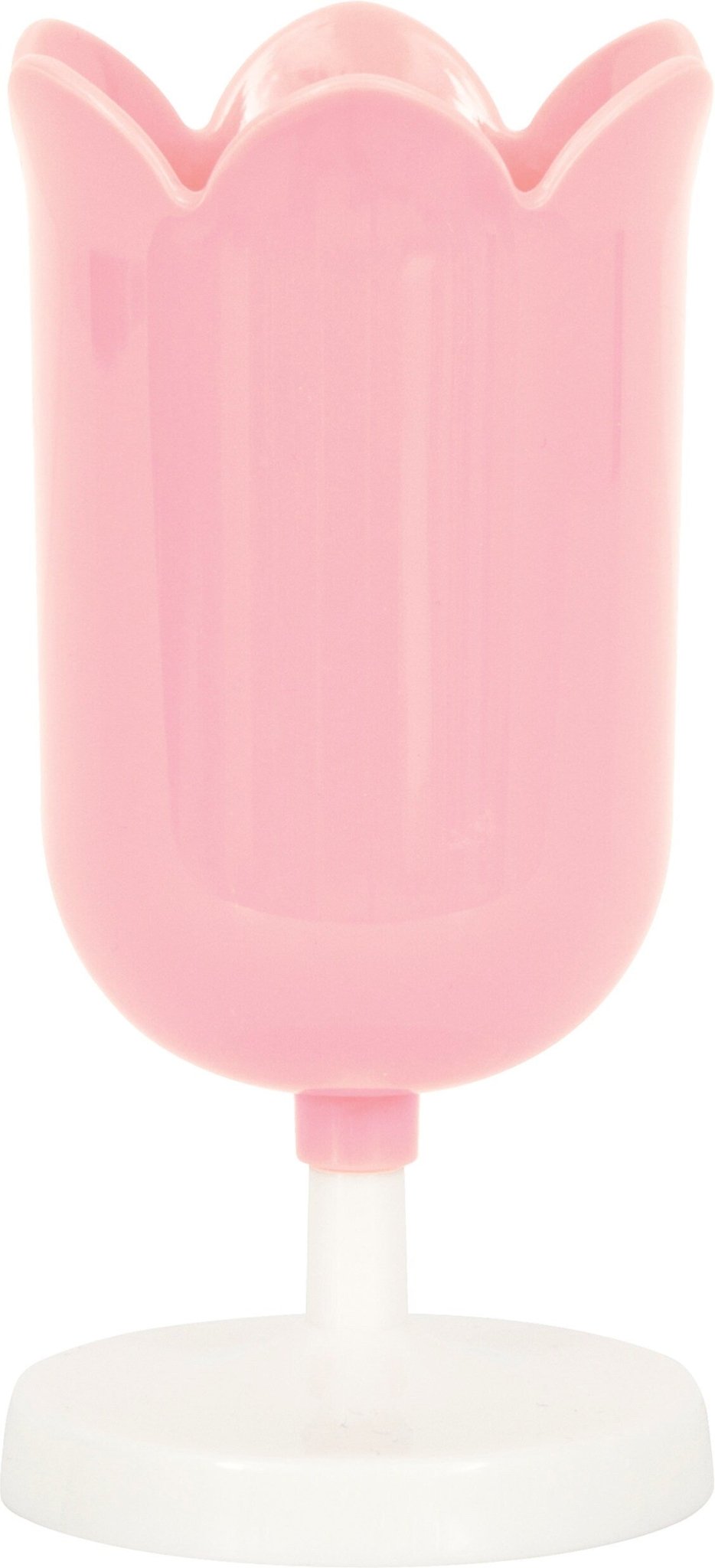 Pink Tulip Plastic Flower Party Cup (1ct) - Stesha Party