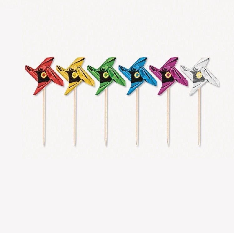 Pinwheel Cupcake Picks x12 - Stesha Party